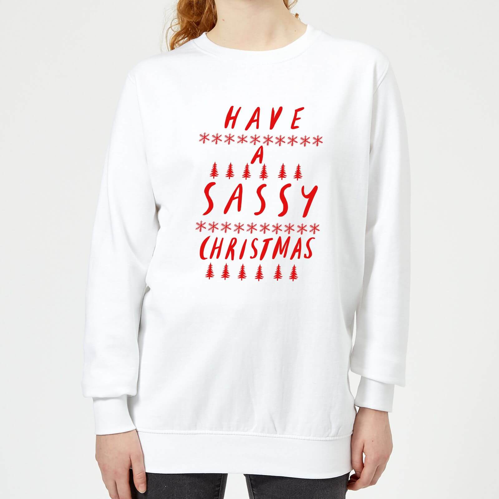 Have A Sassy Christmas Women's Sweatshirt - White - XS - White