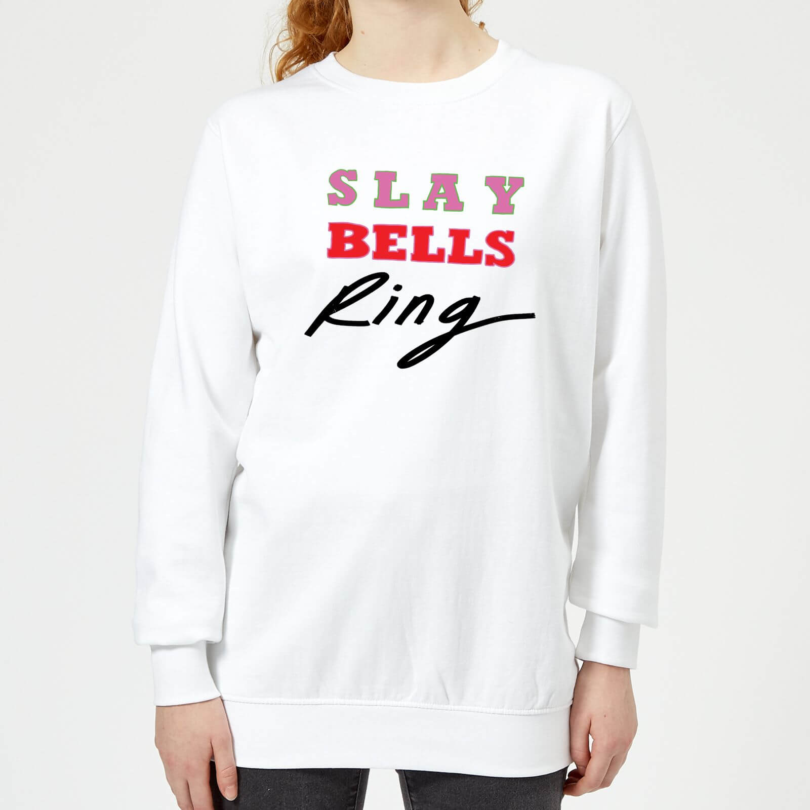 Slay Bells Ring Women's Sweatshirt - White - M - White