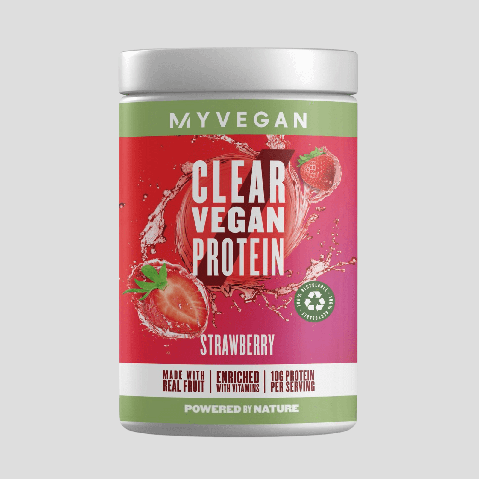 Image of Clear Vegan Protein - 20servings - Fragola