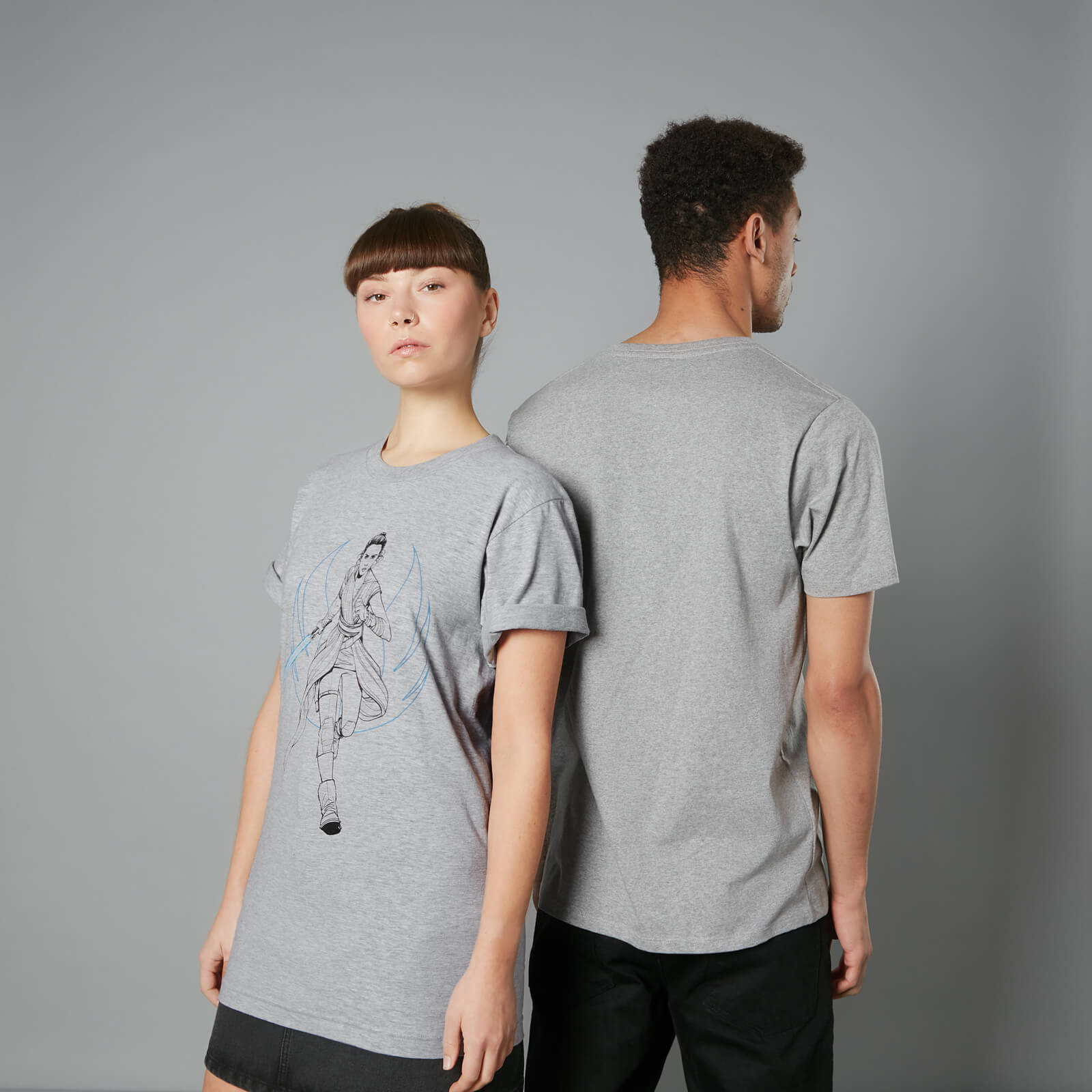 The Rise of Skywalker - T-shirt Rey - Gris - Unisexe - M