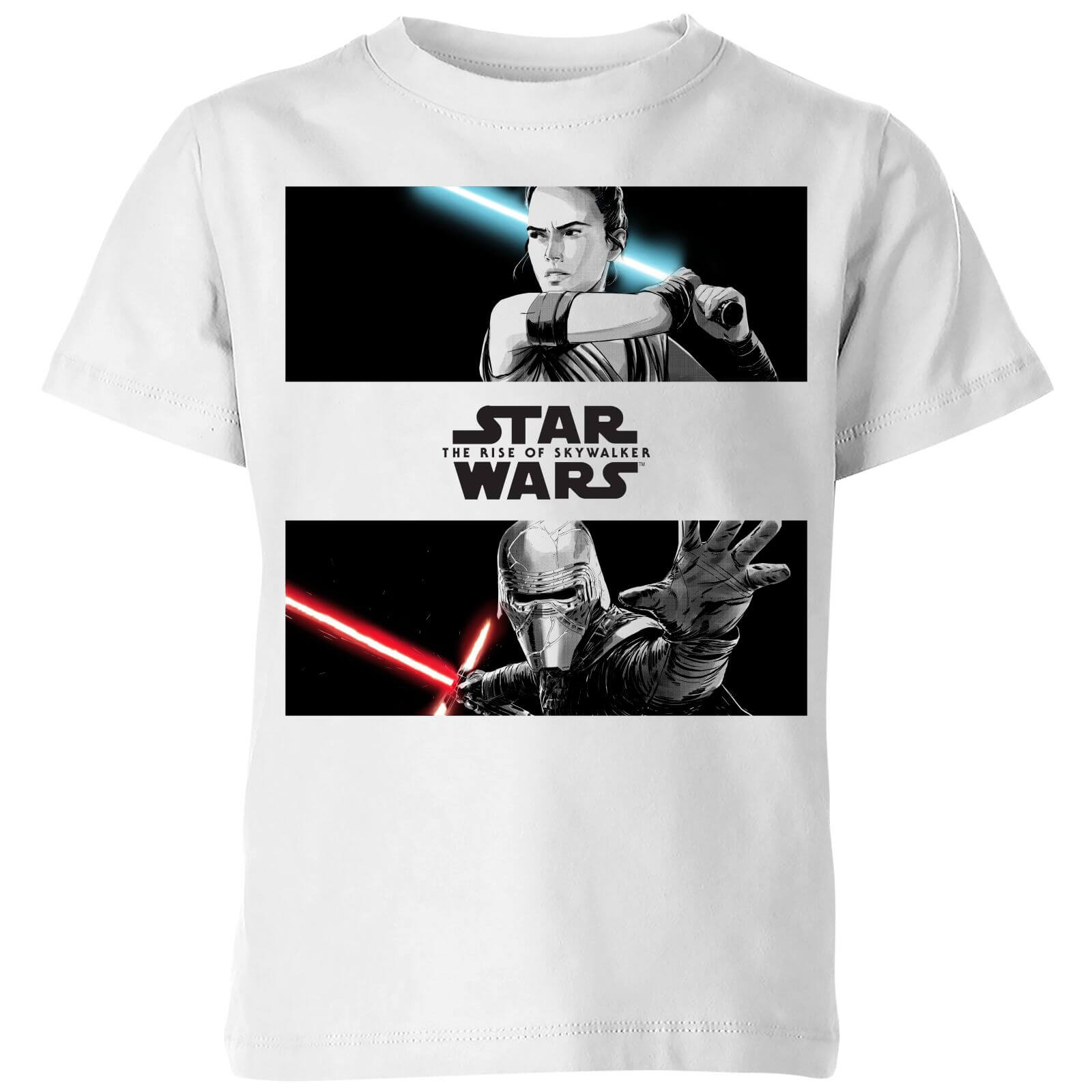 

T-Shirt The Rise of Skywalker Rey Vs Kylo - Bianco - Bambini - 5-6 Anni