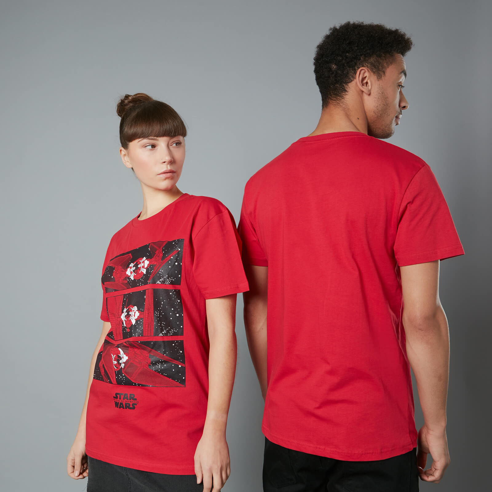 The Rise of Skywalker Tie Fighter Unisex T-Shirt - Red - XS