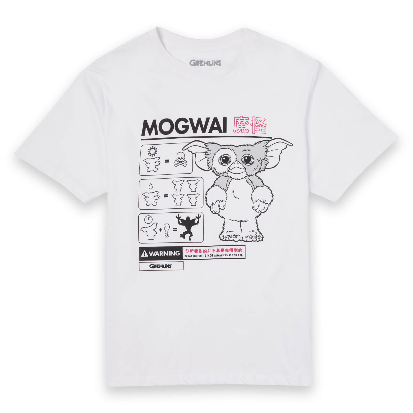 Gremlins Mogwai Instructional Men's T-Shirt - White - M