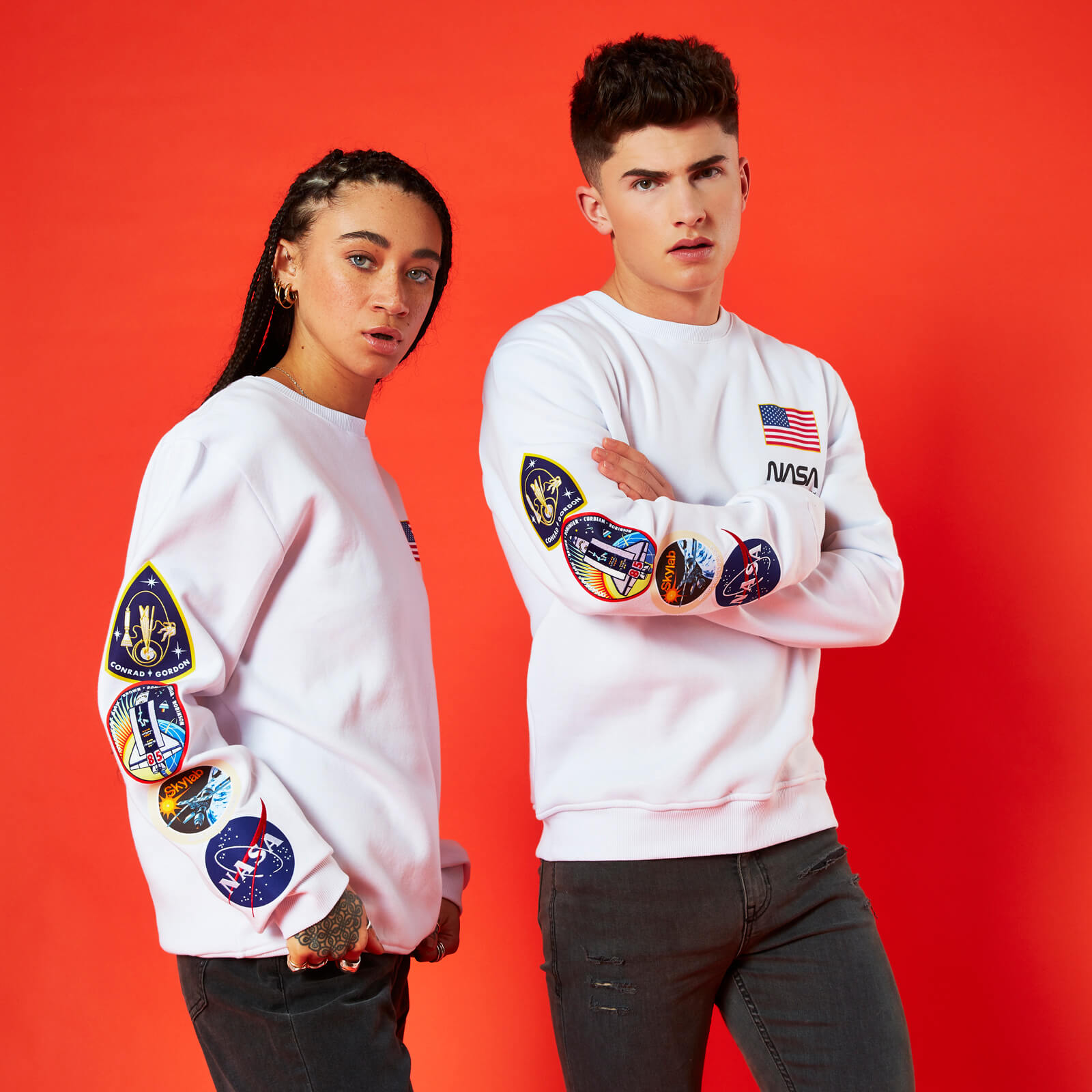 

Sweat-Shirt NASA Mission - Blanc - Unisexe - XL