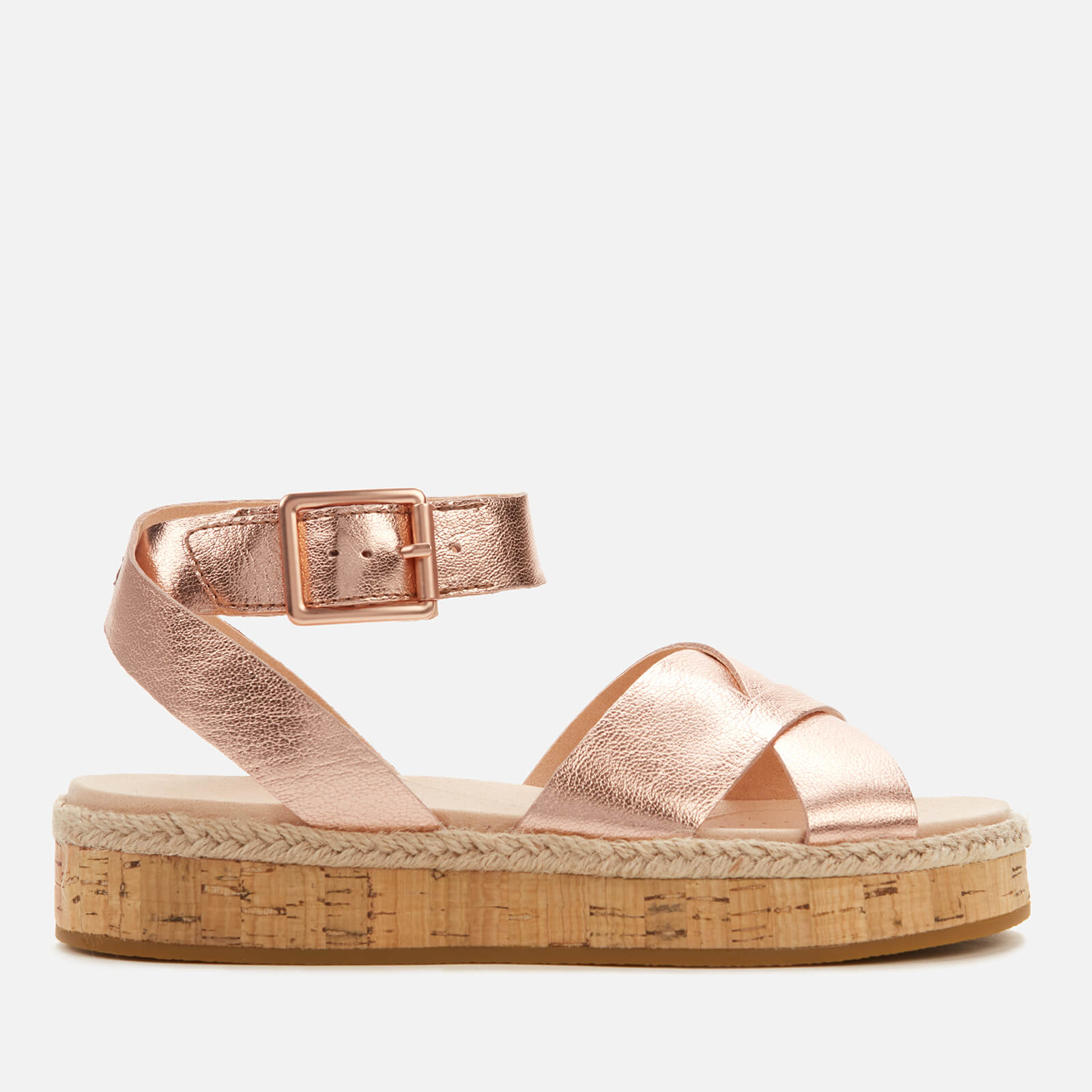 clarks rose gold sandals