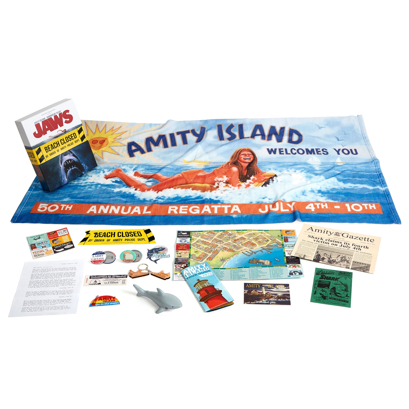 Image of Doctor Collector Jaws Amity Island Summer of 75 Collectors Kit