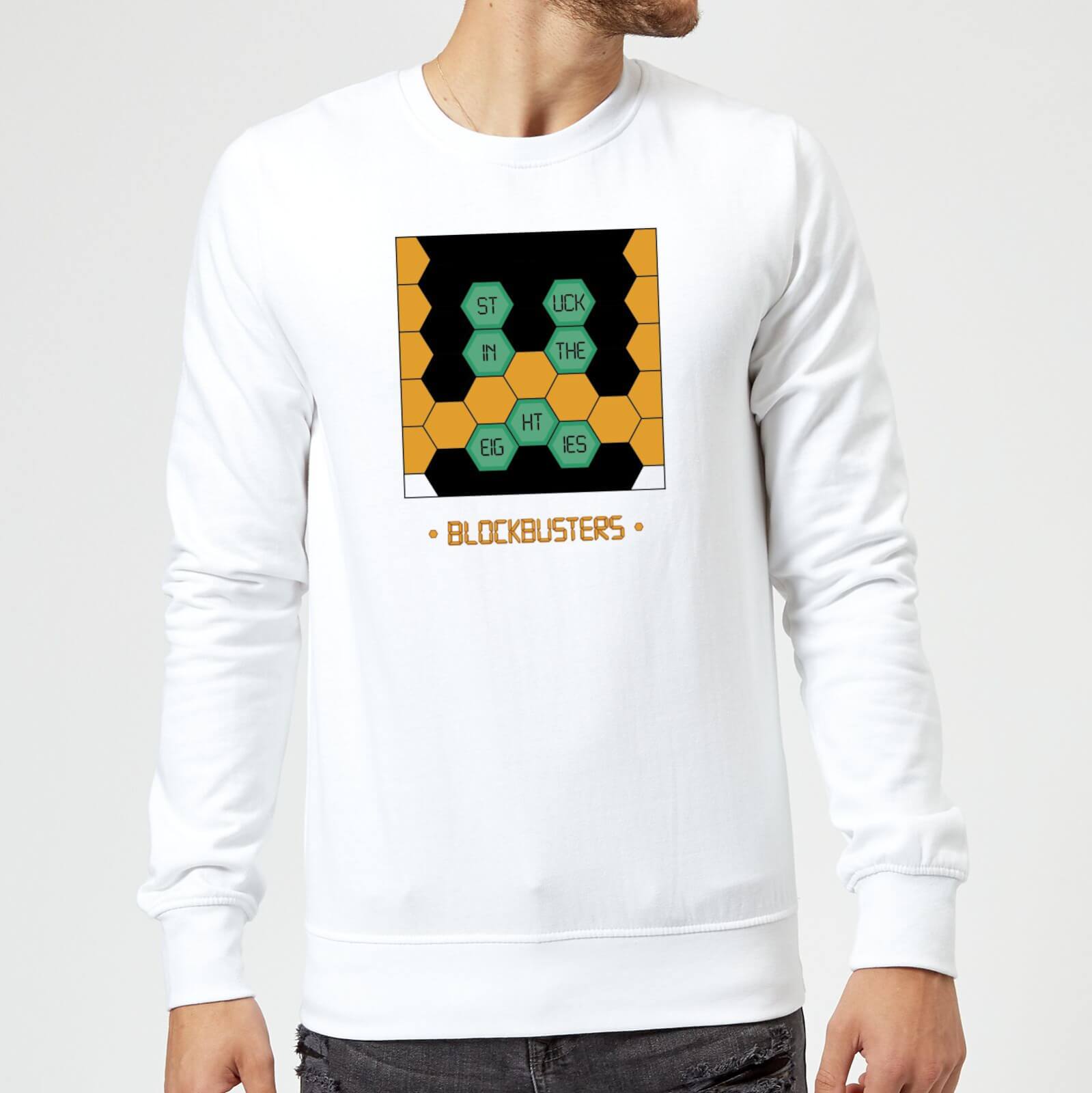 Blockbusters Stuck In The 80's Sweatshirt - White - S - White