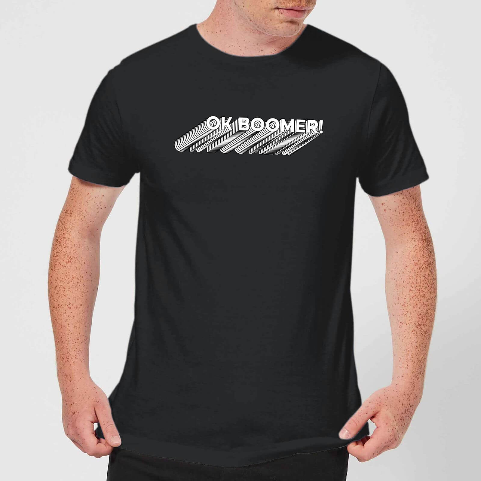 Ok Boomer Repeat Men's T-Shirt - Black - S - Black
