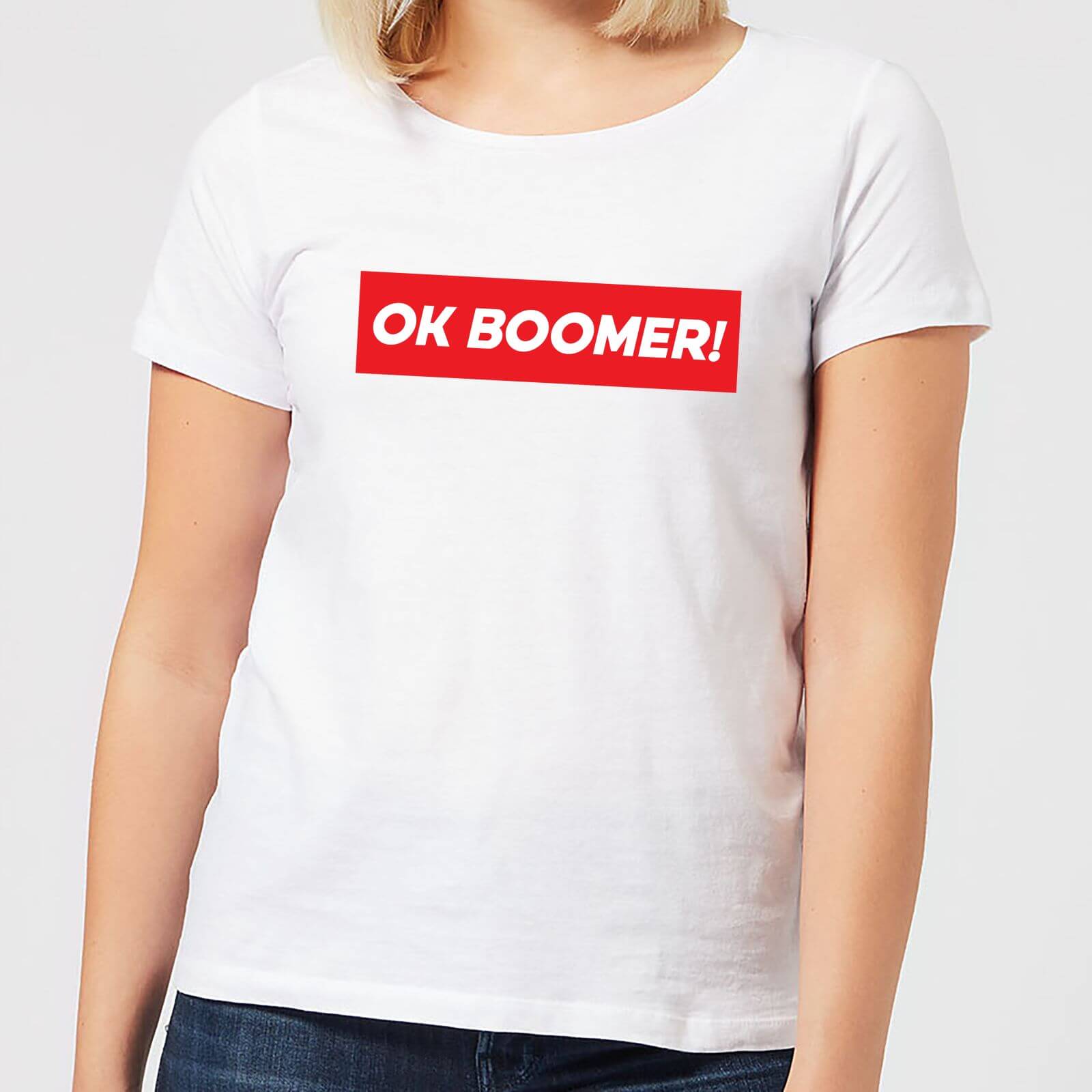 Ok Boomer! Block Women's T-Shirt - White - S - White