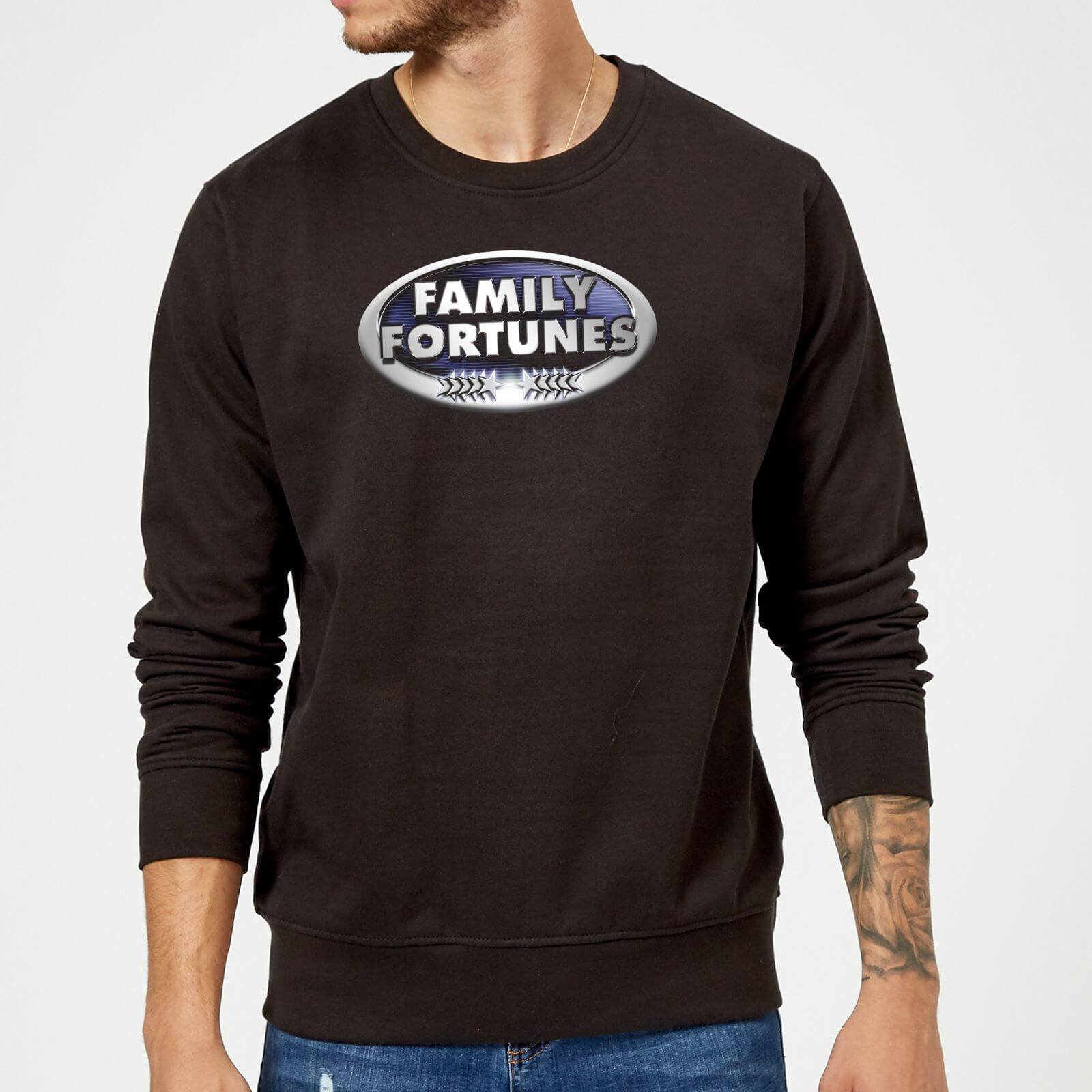 Family Fortunes Logo Sweatshirt - Black - M - Black