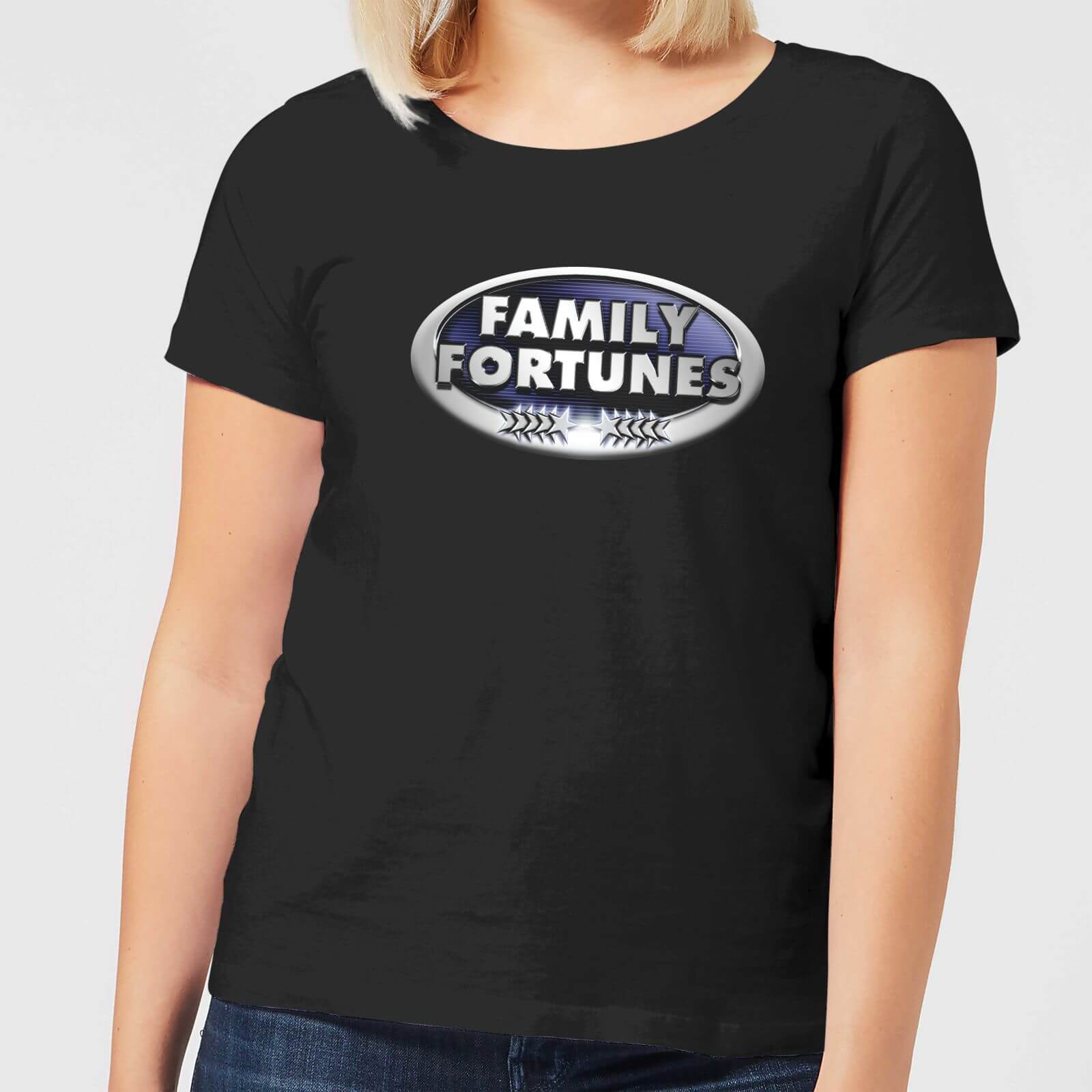 Family Fortunes Logo Women's T-Shirt - Black - S - Black