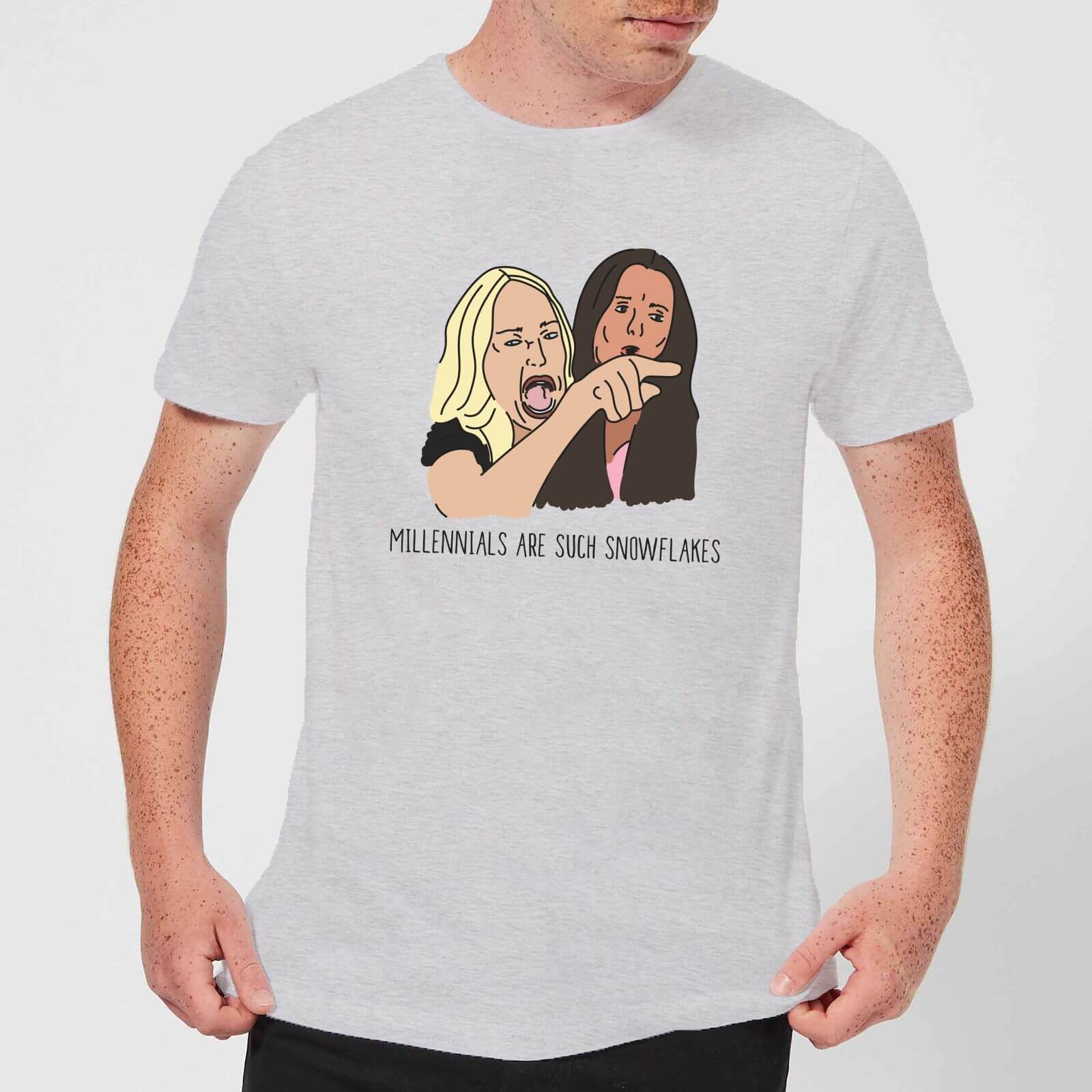 Millennials Are Such Snowflakes Men's T-Shirt - Grey - S - Grey