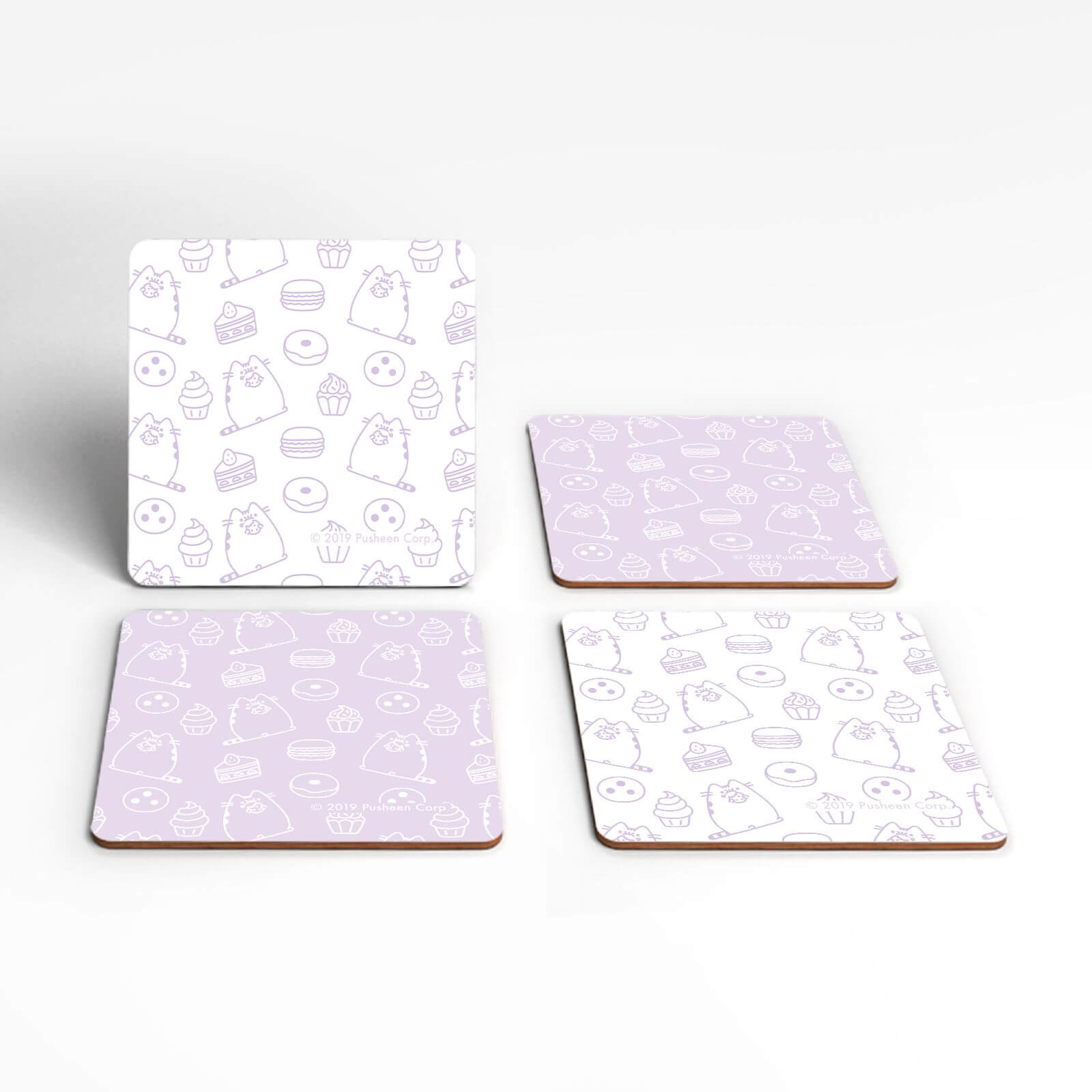 Pusheen Sweet Treats Square Coaster Set