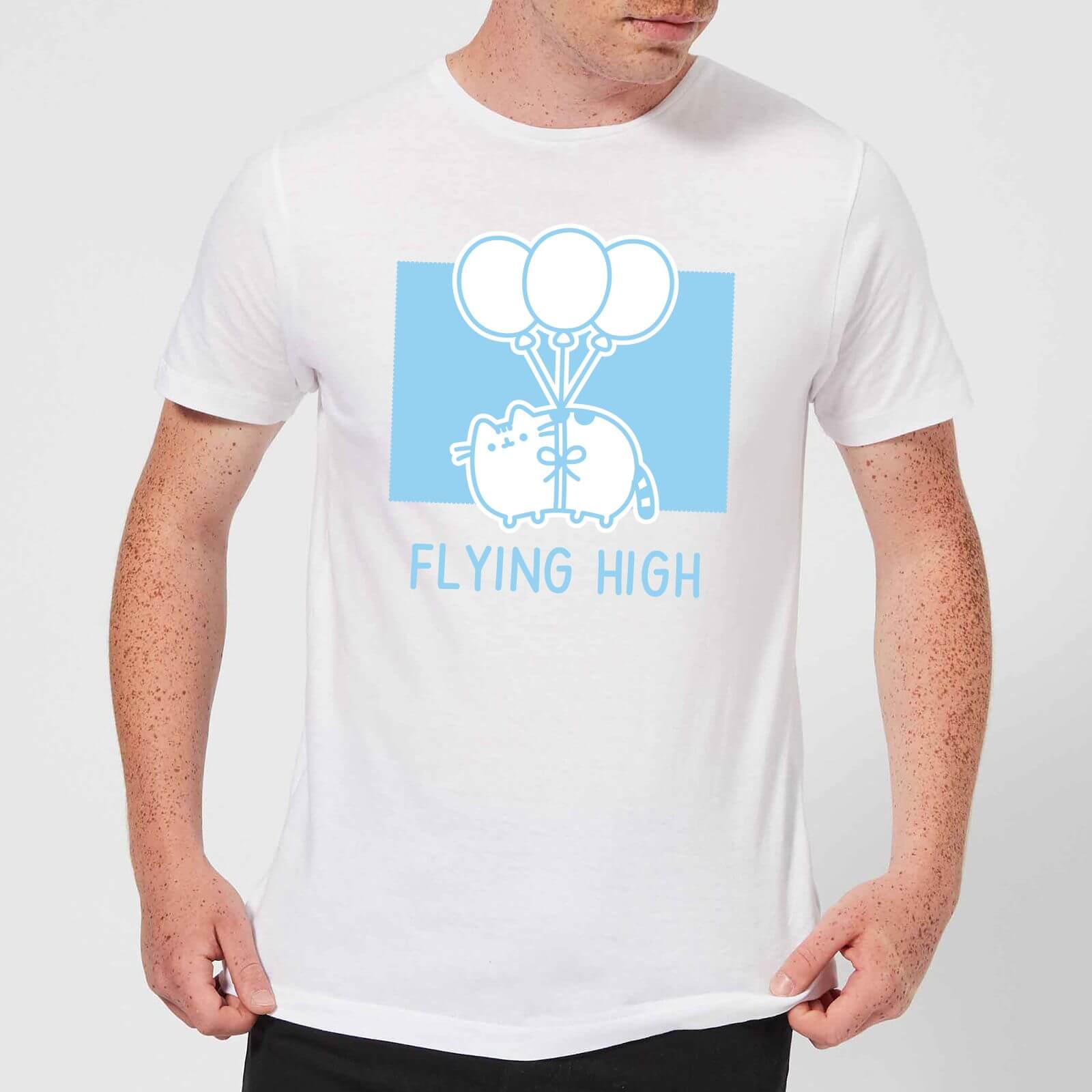 Pusheen Flying High Men's T-Shirt - White - S - White