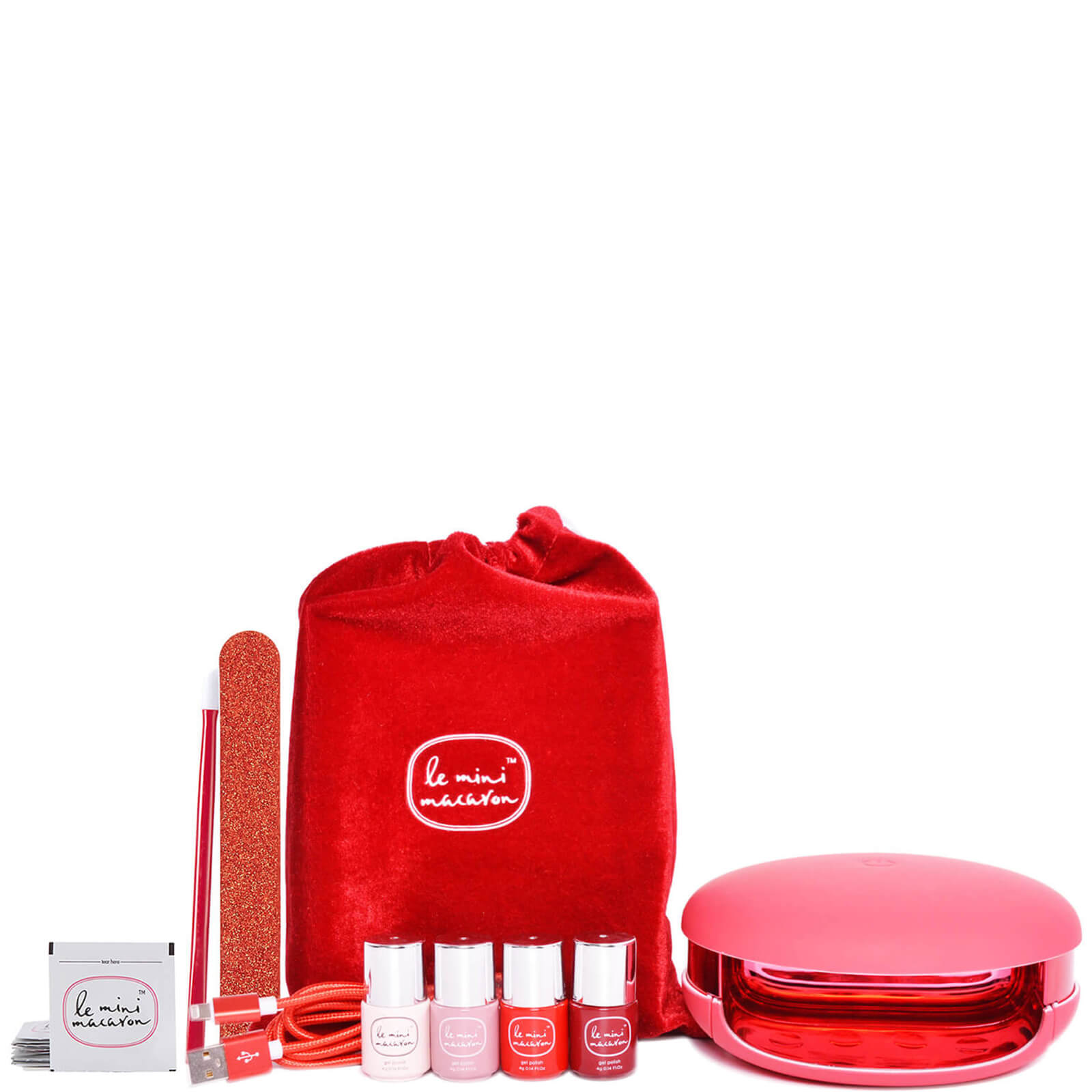 Le Mini Macaron Le Maxi  Rouge & Moi  - Limited Edition Deluxe Gel Manicure Set