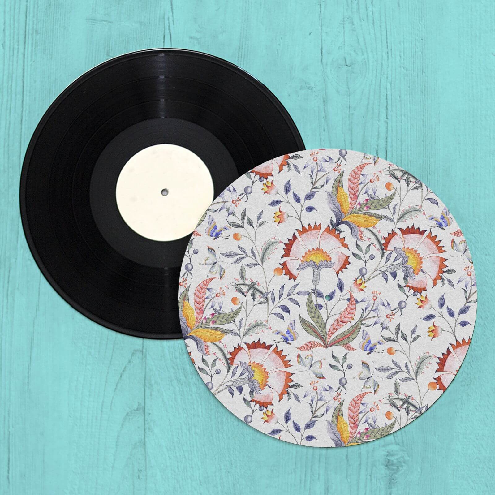 Watercolour Pretty Turntable Slip Mat
