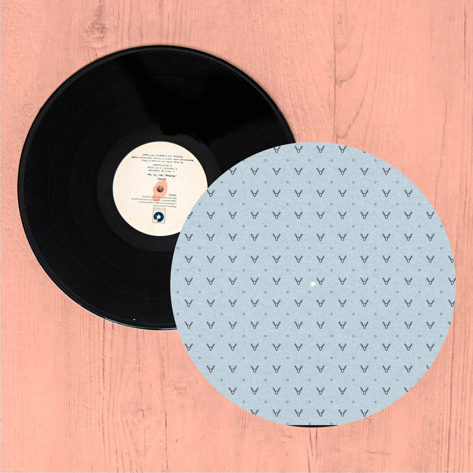 Simple Reindeer Turntable Slip Mat