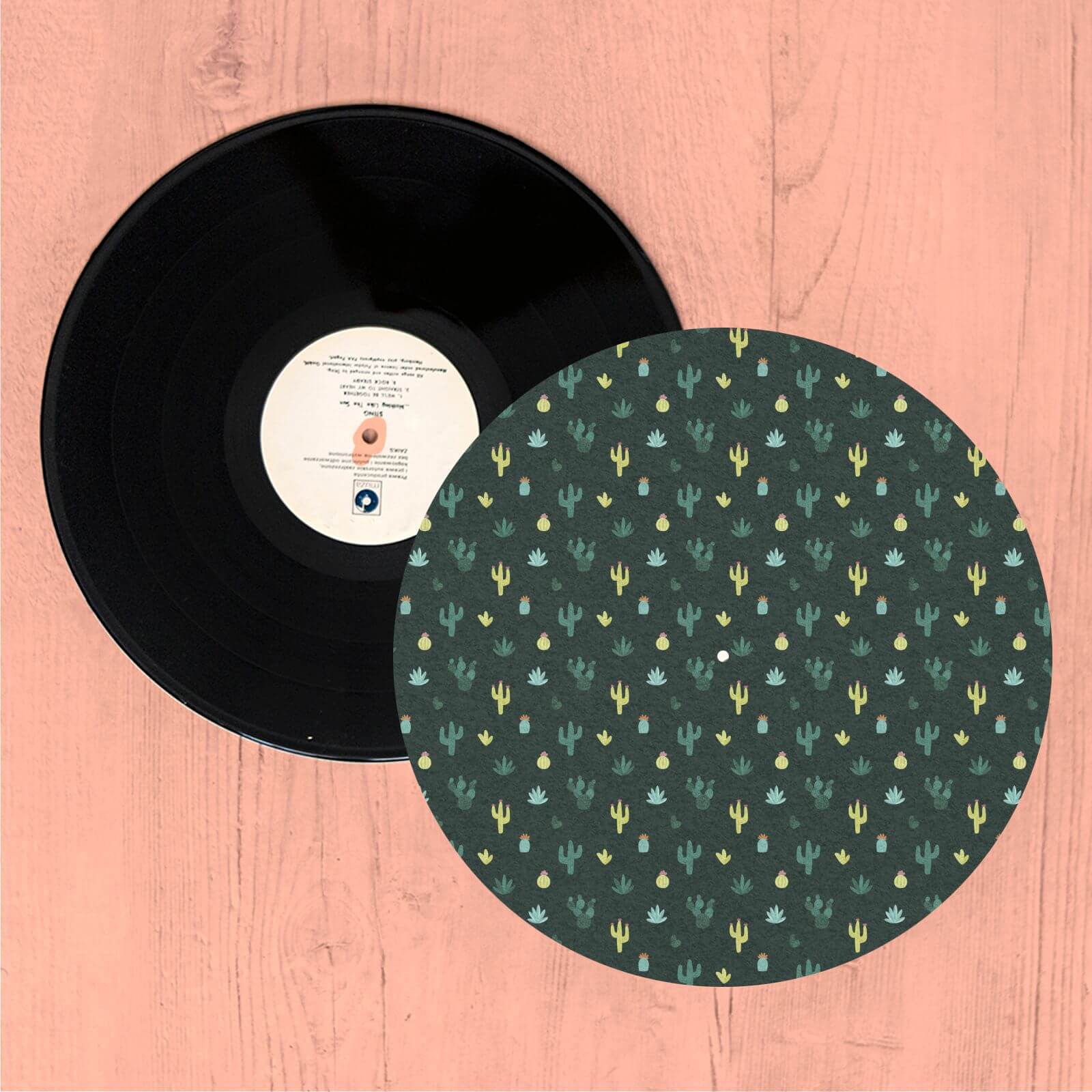 Dark Cacti Turntable Slip Mat