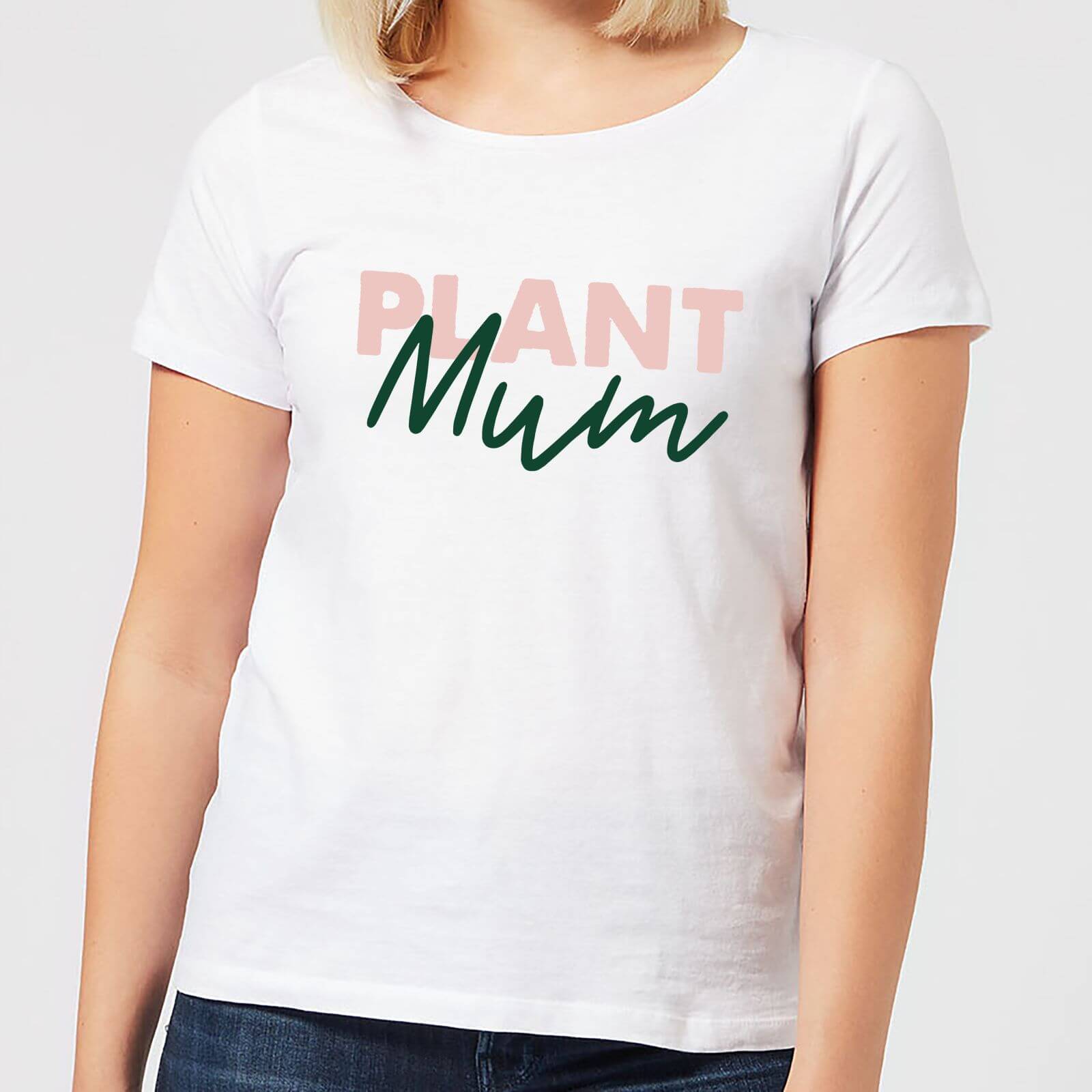 Plant Mum Script Women's T-Shirt - White - XXL - White