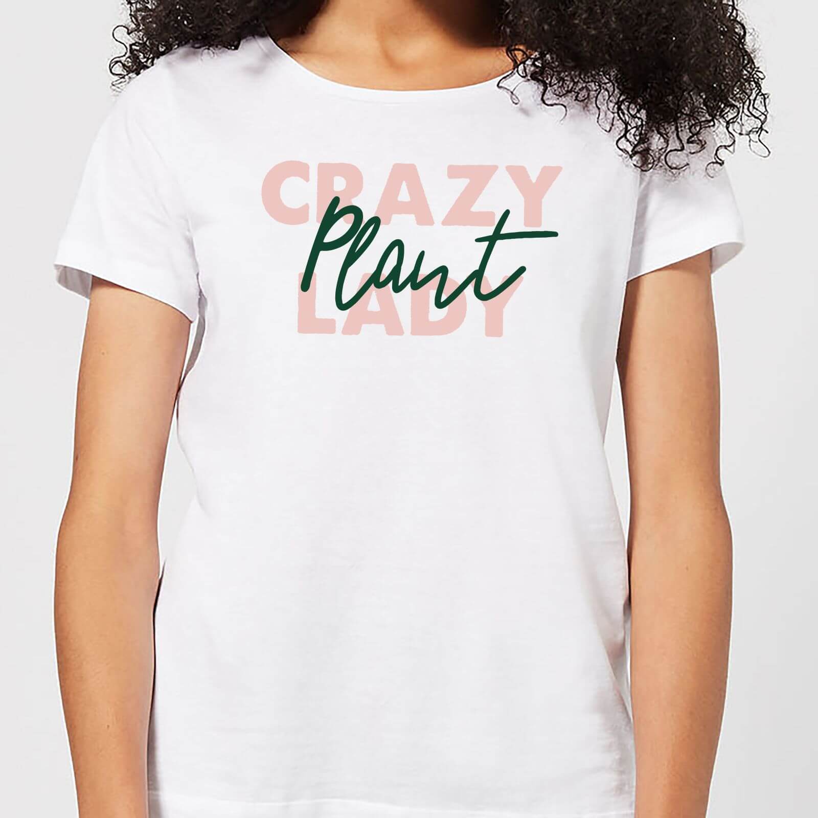 Crazy Plant Lady Script Women's T-Shirt - White - M - White