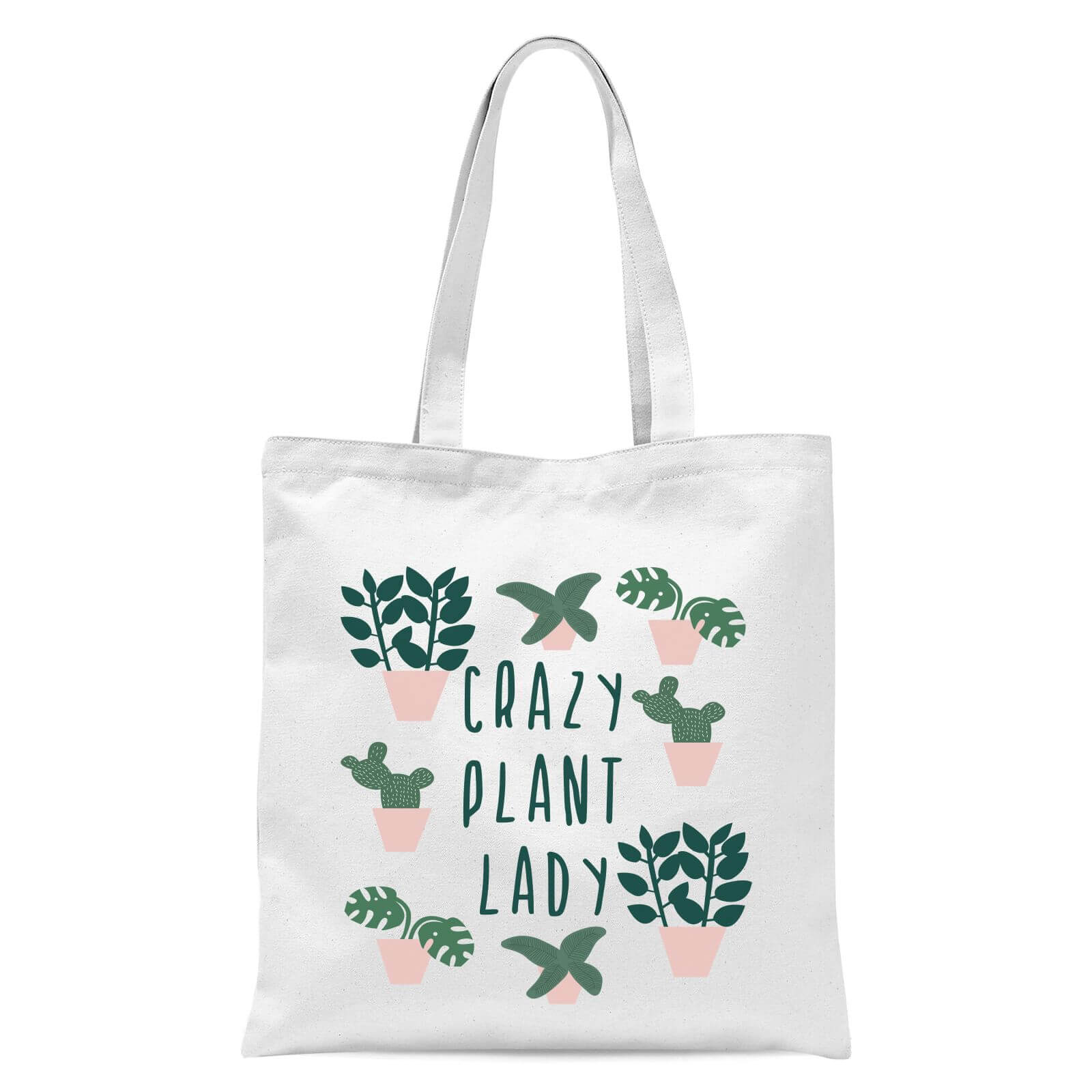 Crazy Plant Lady Tote Bag - White
