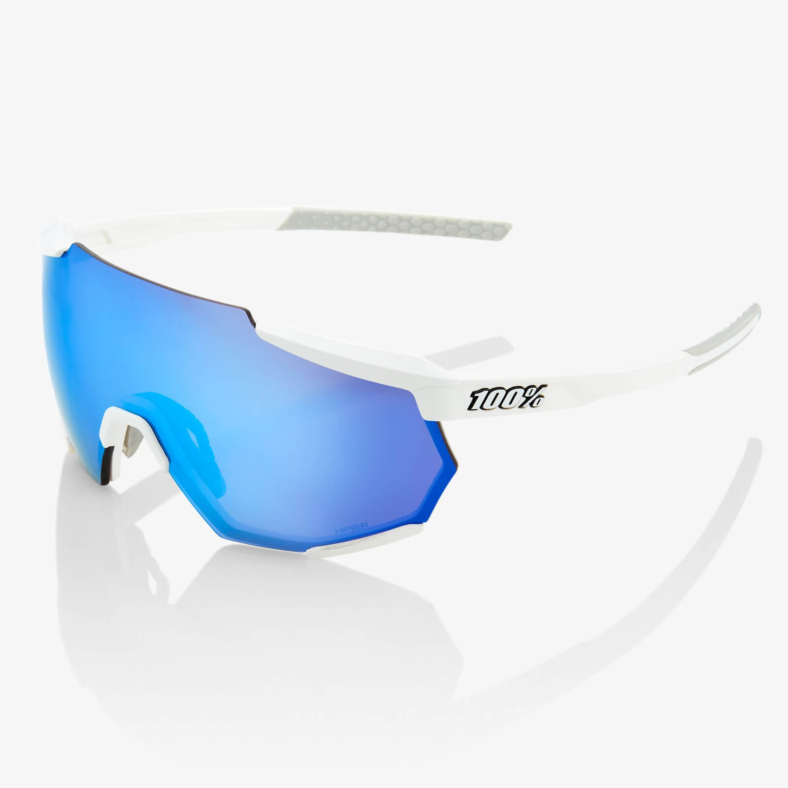 100% Racetrap Sunglasses with HiPER Multiplayer Mirror Lens - Blue Lens