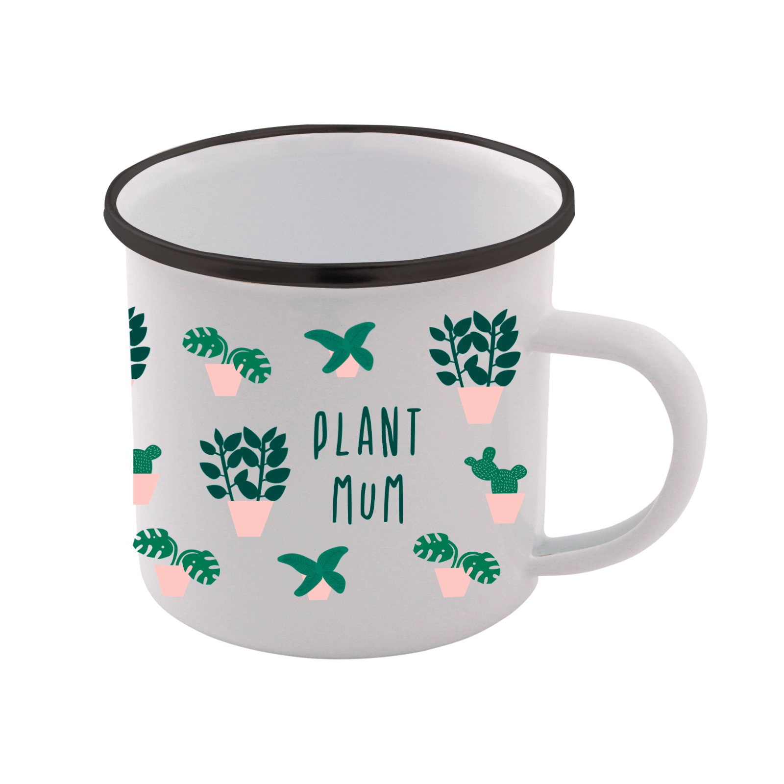 Plant Mum Enamel Mug