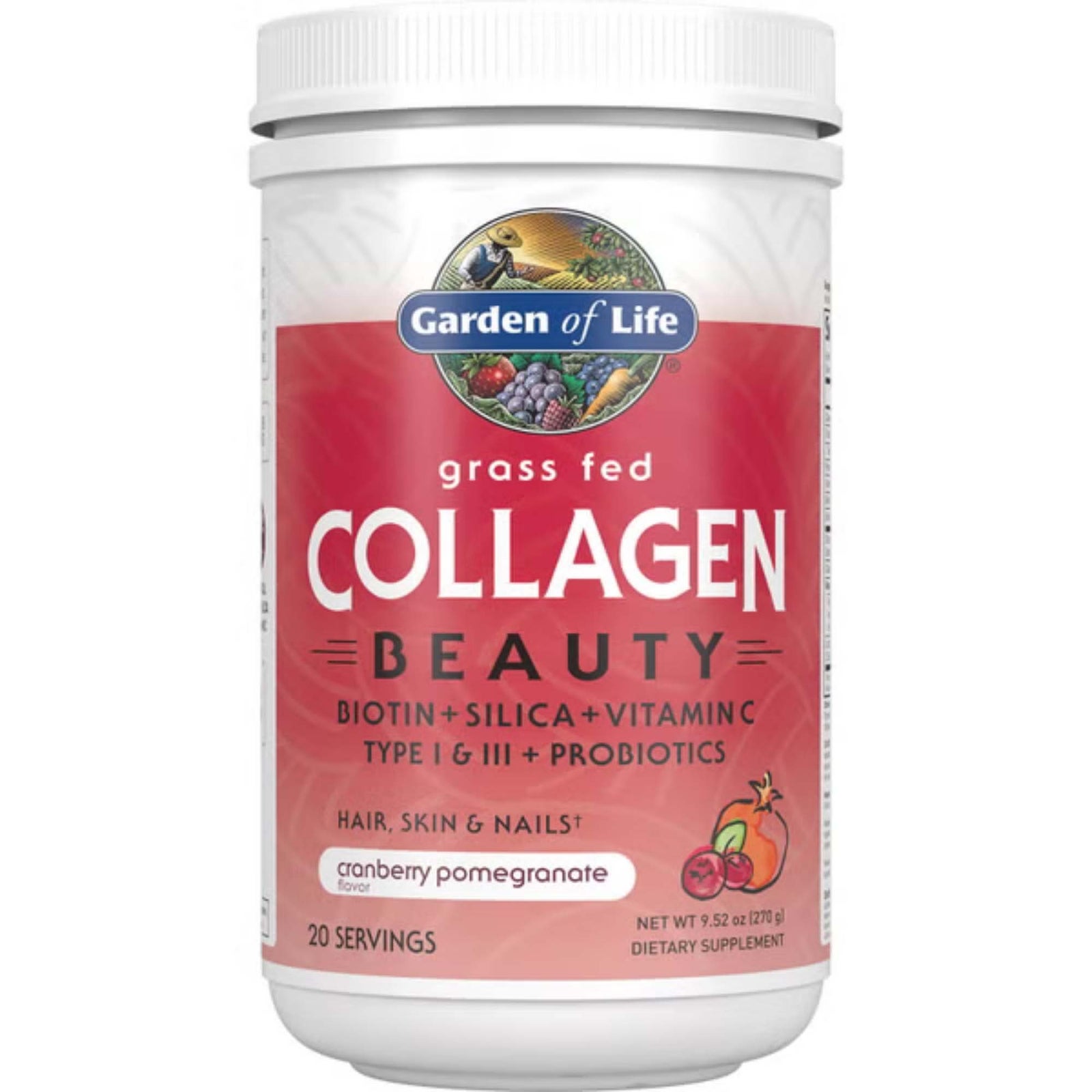 Colágeno de belleza - Arándano rojo y granada - 270 g Colágeno de belleza - Arándano rojo y granada - 270 g