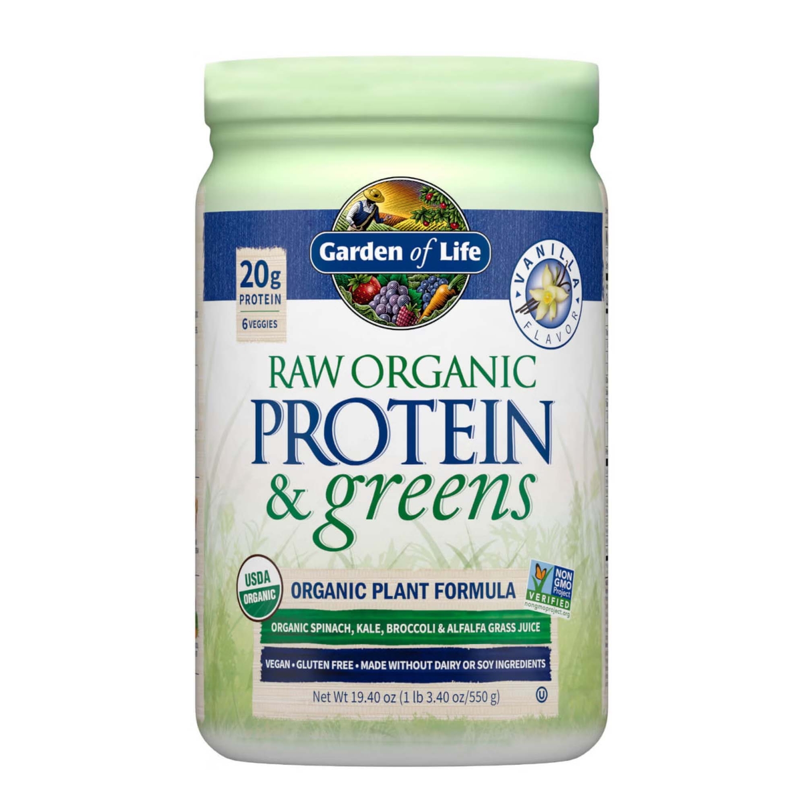 Proteine e vegetali biologici Raw - Vaniglia