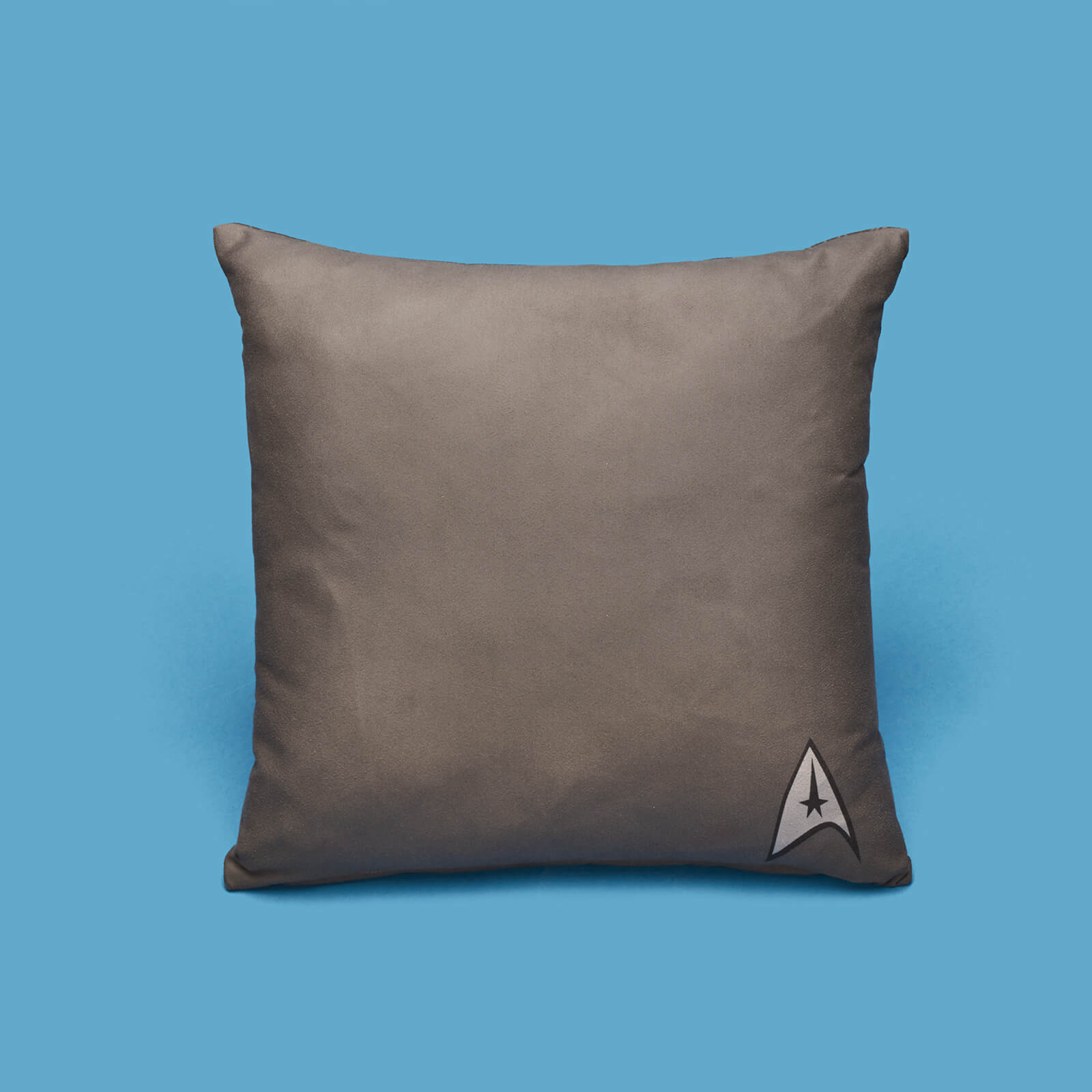 Star Trek Pattern And Logo Square Cushion - 50X50cm - Soft Touch