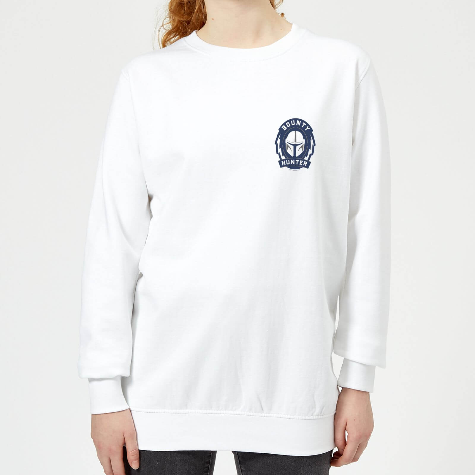 The Mandalorian Bounty Hunter Women's Sweatshirt - White - XS - White