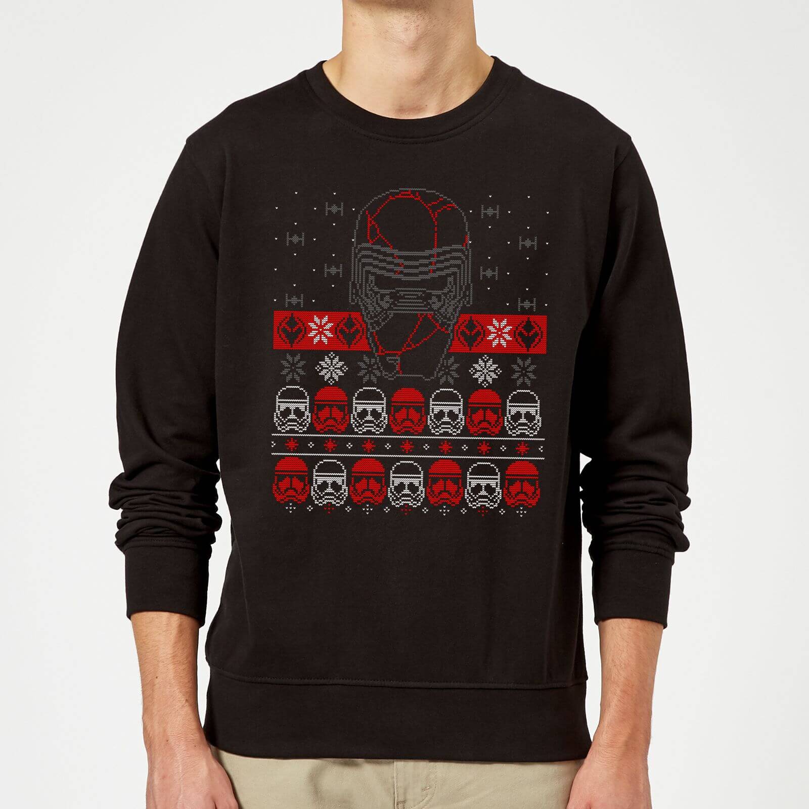 Star Wars Kylo Ren Ugly Holiday Sweatshirt - Black - S