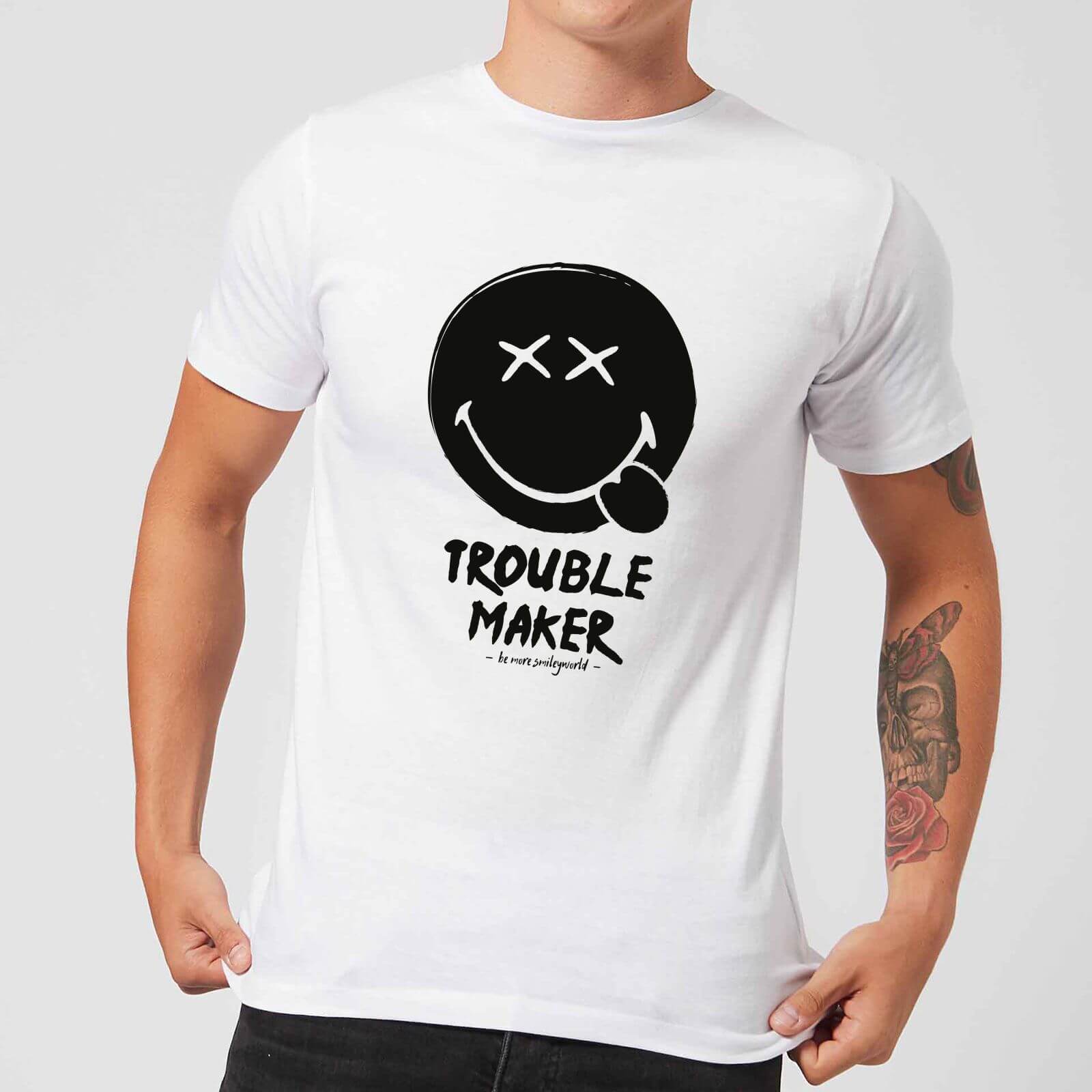 Trouble Maker Men's T-Shirt - White - S - White