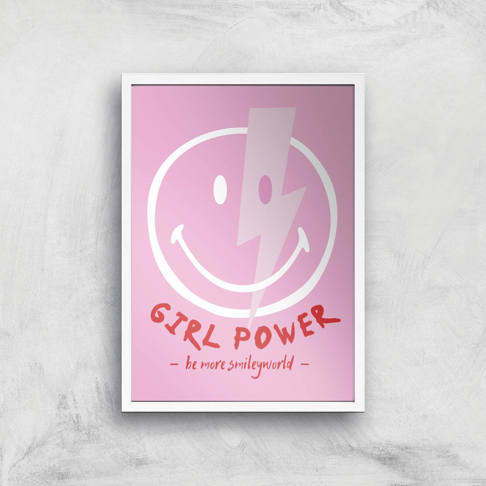 Girl Power Giclée Art Print - A3 - White Frame