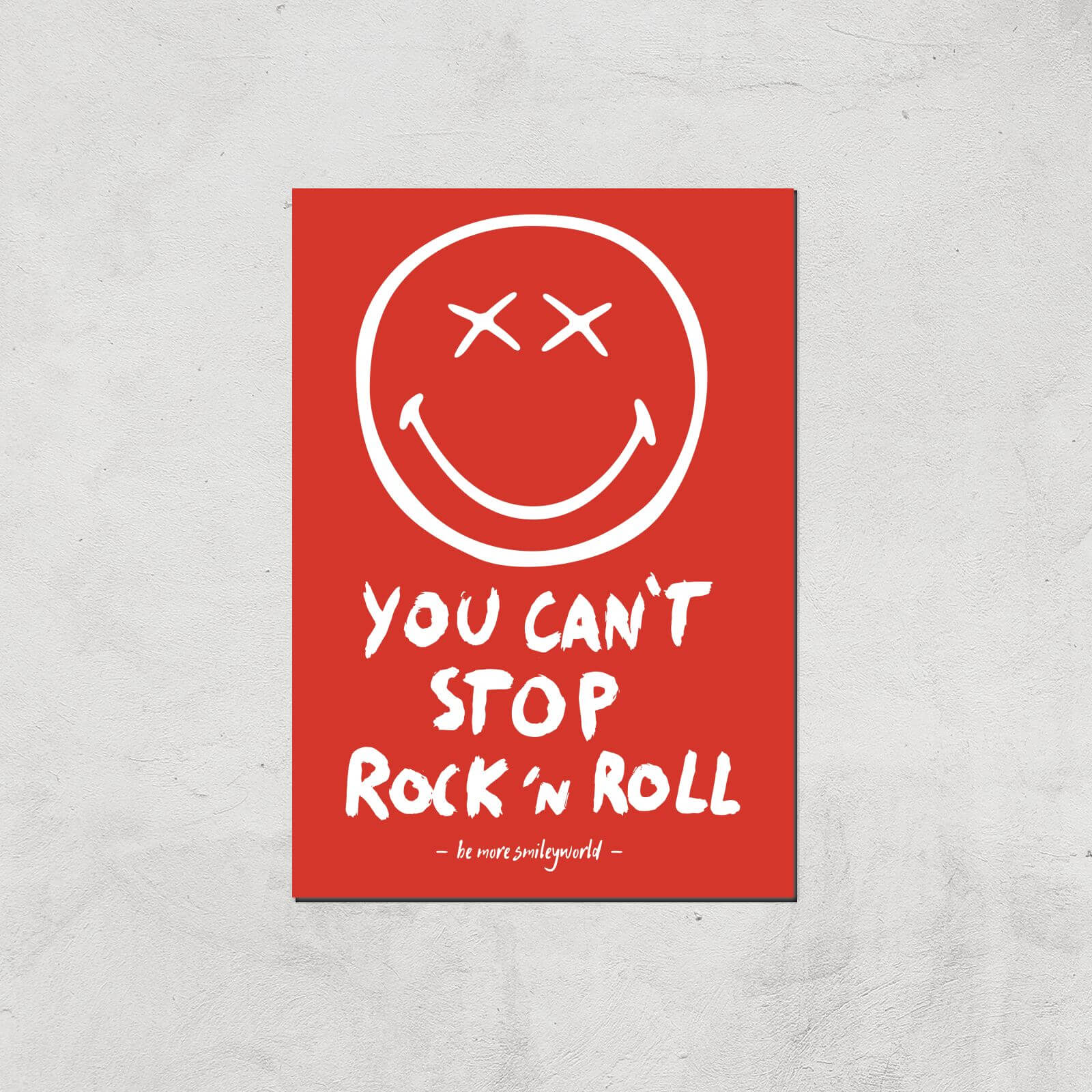 You Can't Stop Rock N Roll Giclée Art Print - A4 - Print Only
