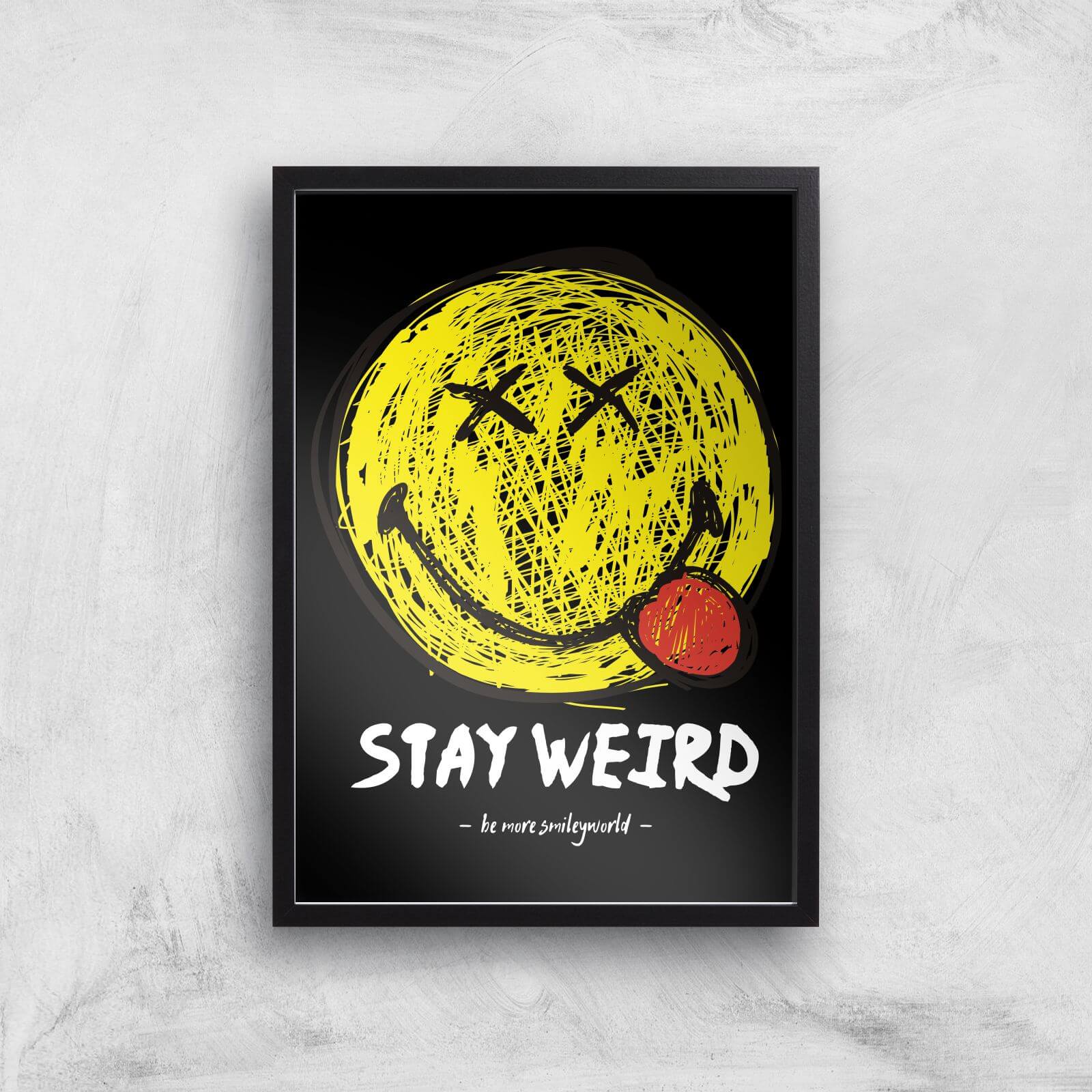 Stay Weird Giclée Art Print - A3 - Black Frame