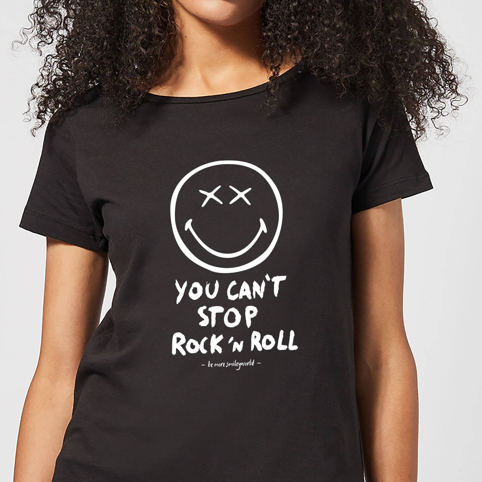 You Can't Stop Rock N Roll Women's T-Shirt - Black - S - Black