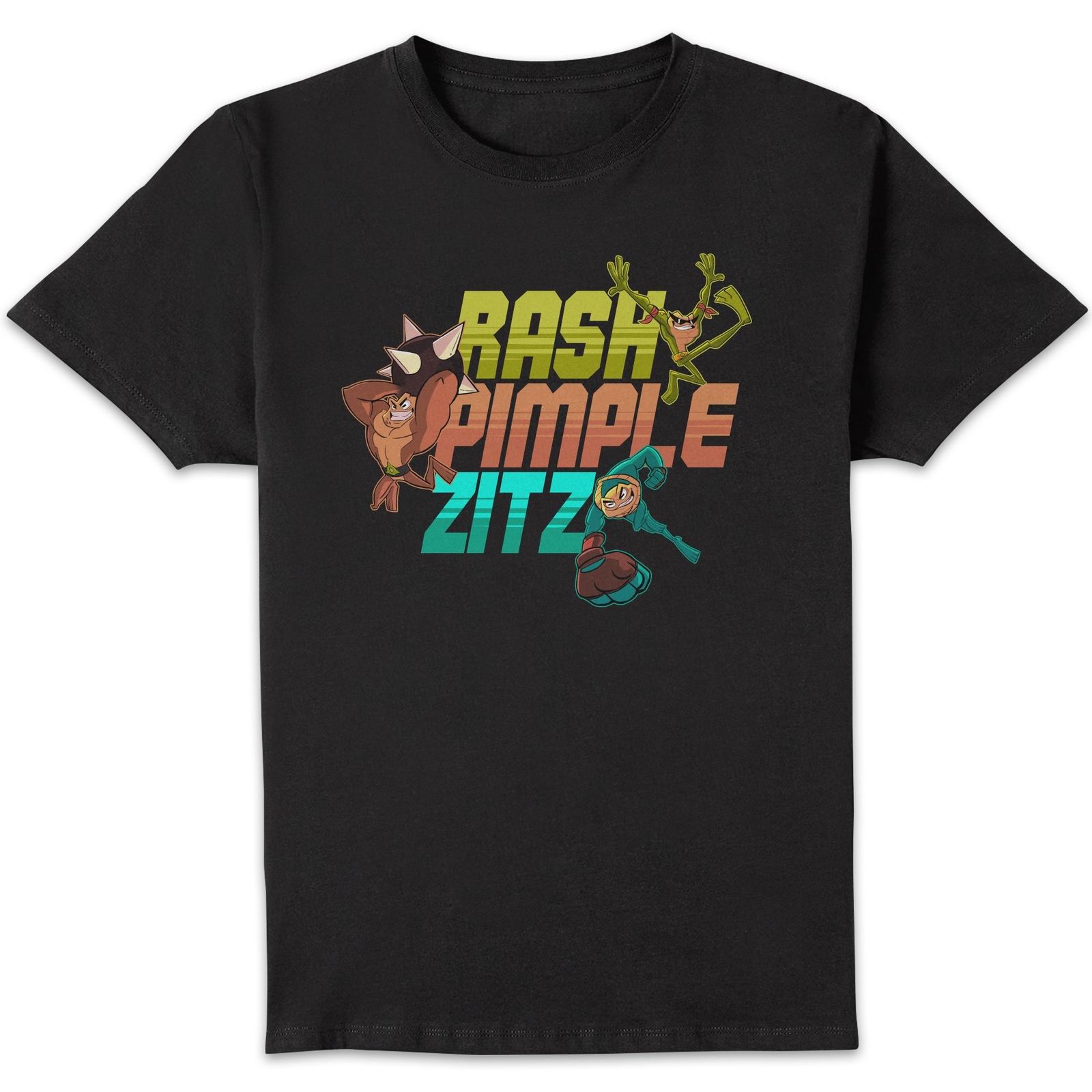 Battletoads Rash Pimple Zitz Unisex T-Shirt - Black - S