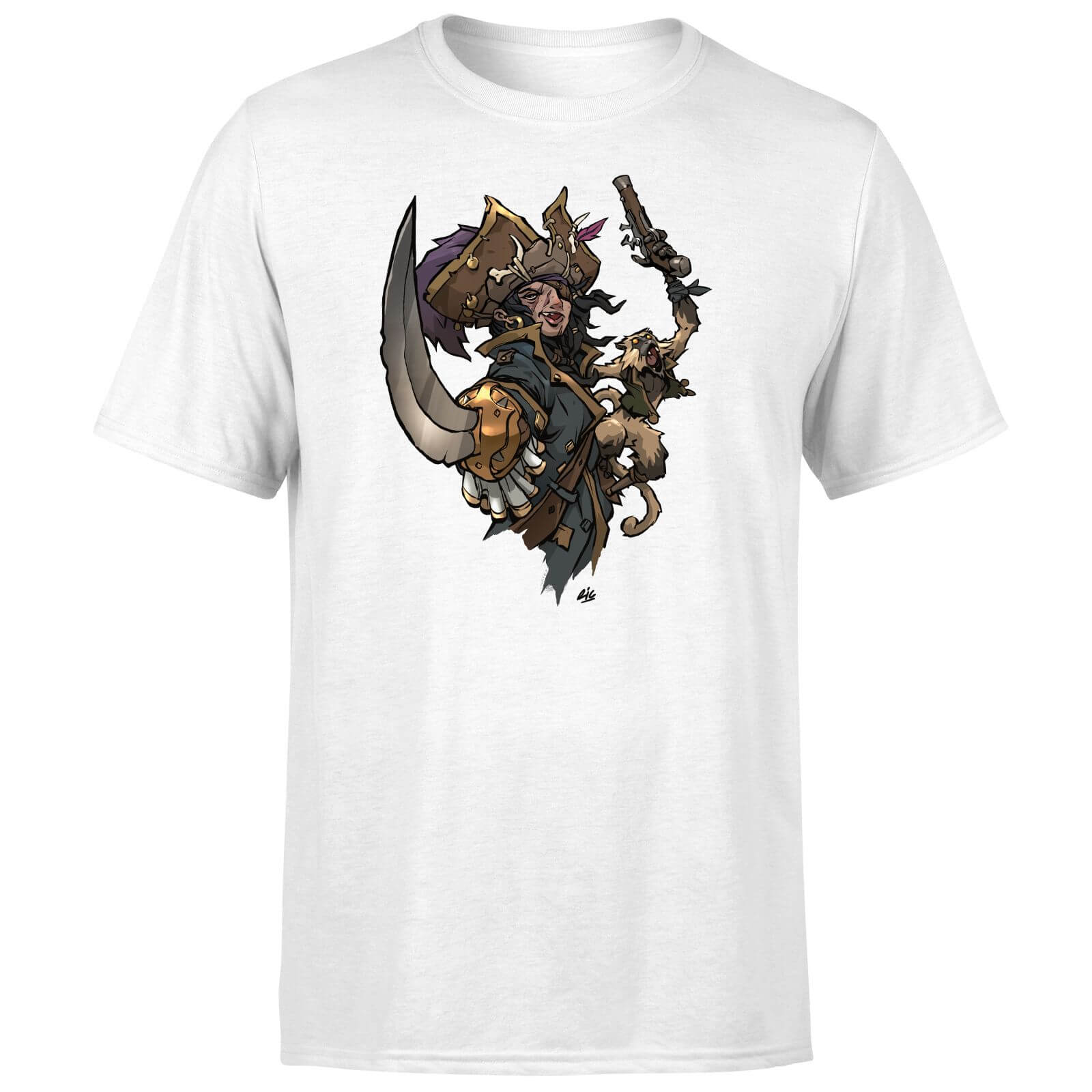 

Sea of Thieves Dastardly Duo T-Shirt - White - L