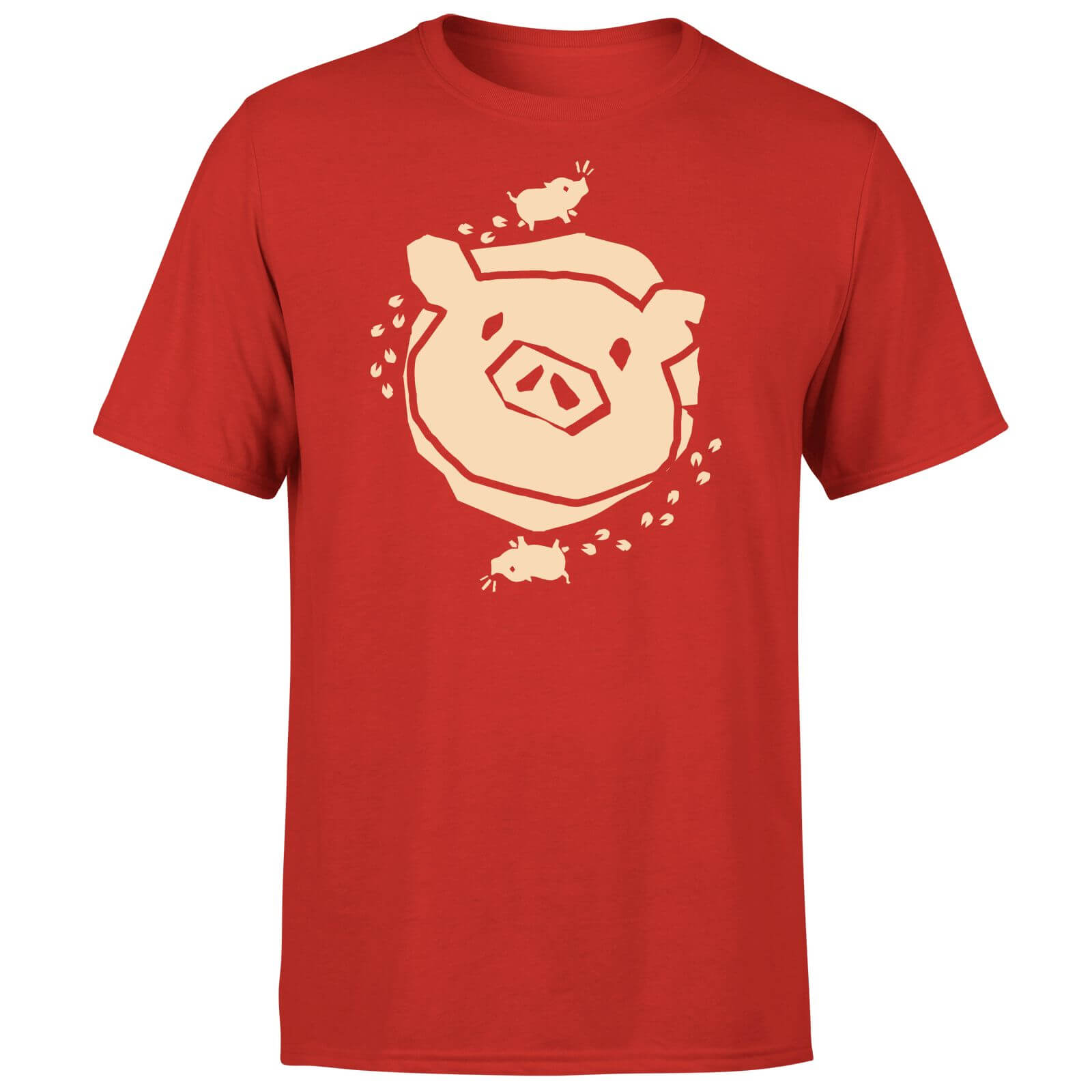 Sea of Thieves Pig T-Shirt - Red - S