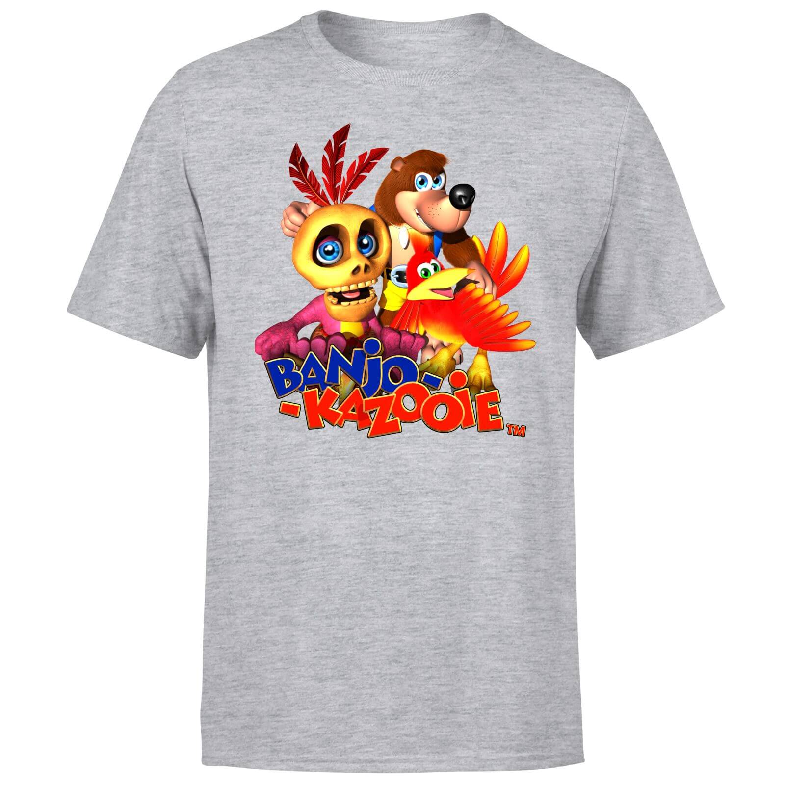 Banjo Kazooie Group T-Shirt - Grey - S - Grey