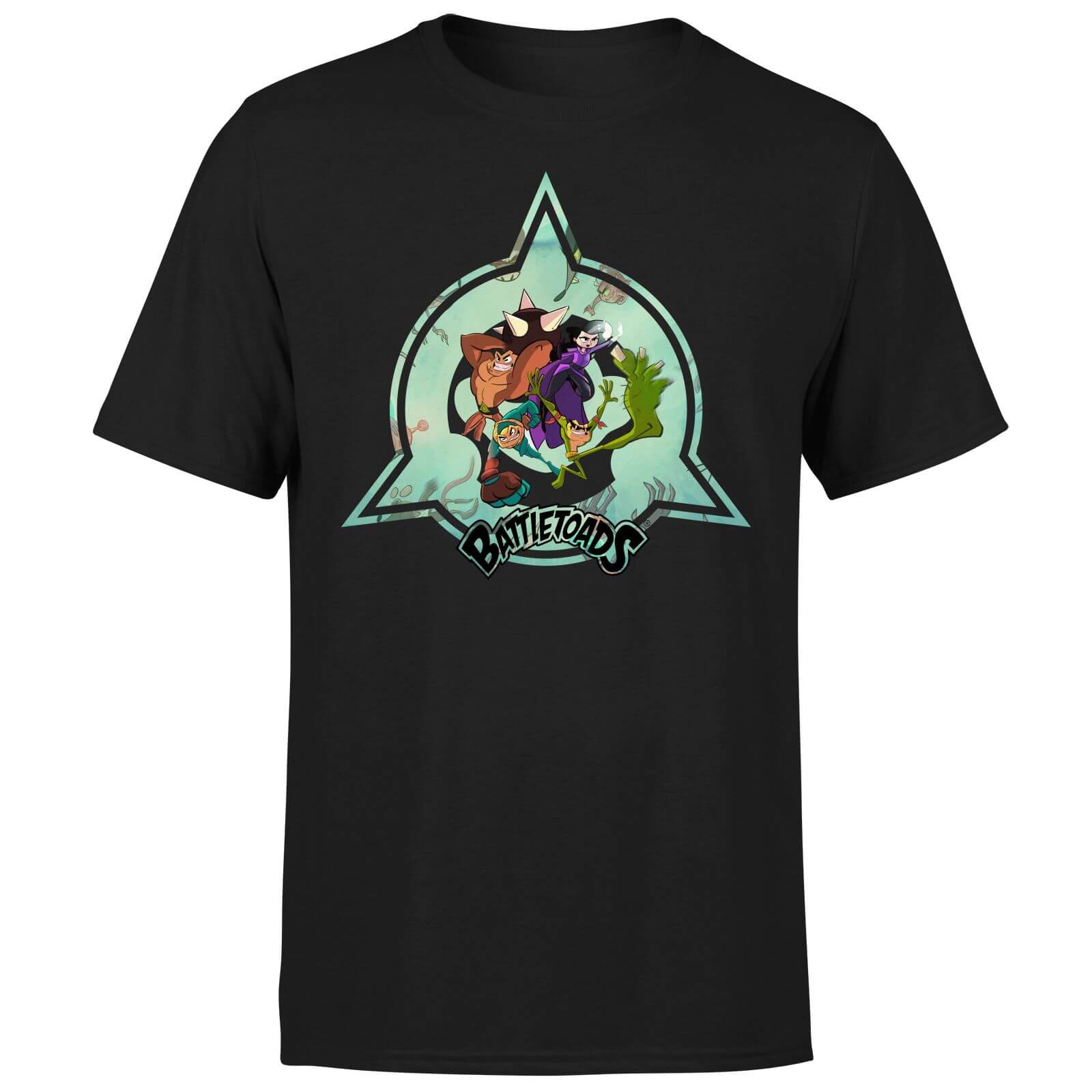 Battle Toads Emblem T-Shirt - Black - XXL