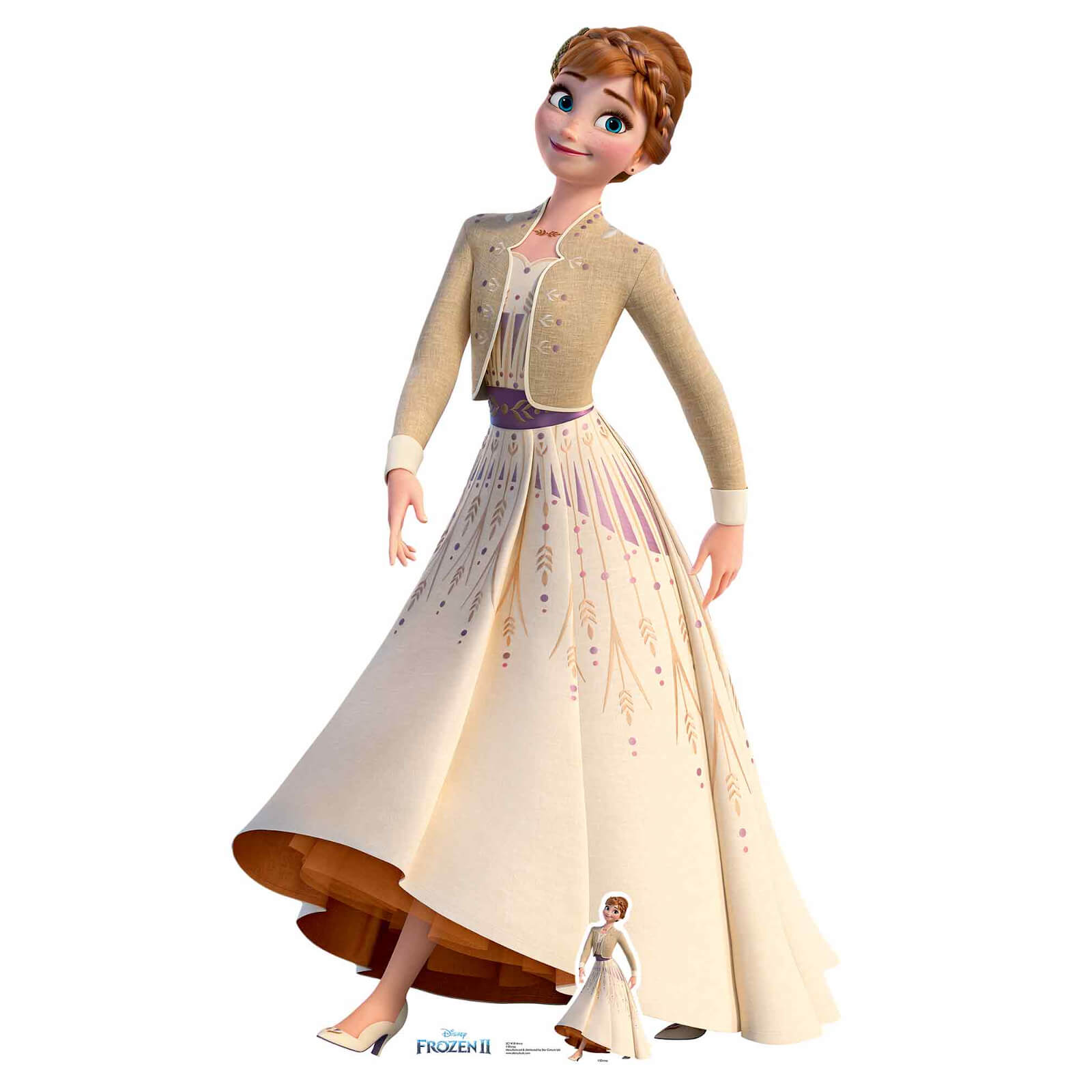 Disney La Reine des neiges 2 Anna Taille Réelle en Carton Grandeur Nature