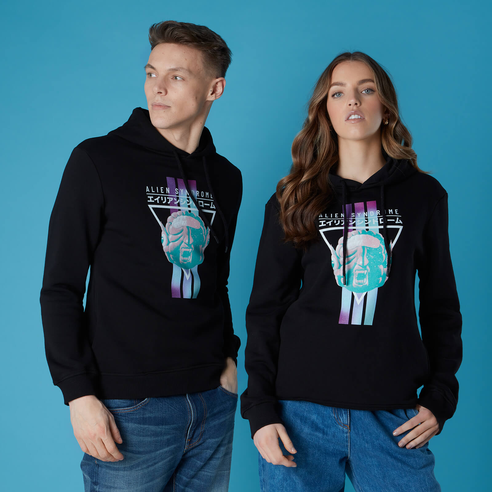 Sweat à capuche Sega Ailen Syndrome - Noir - Unisexe - S