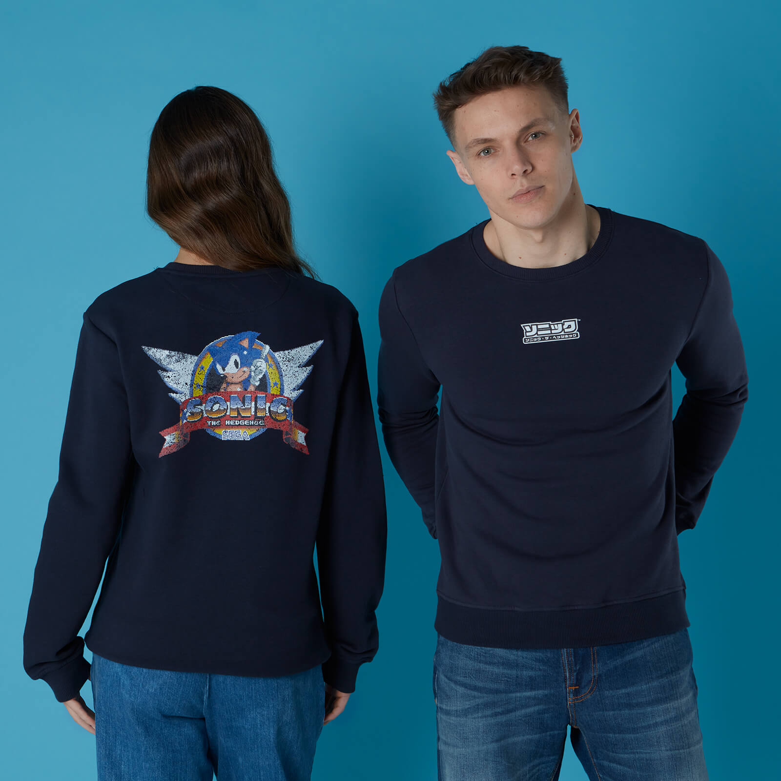 

Sweat-shirt Sega Sonic Distressed Start Screen - Noir - Unisexe - XL