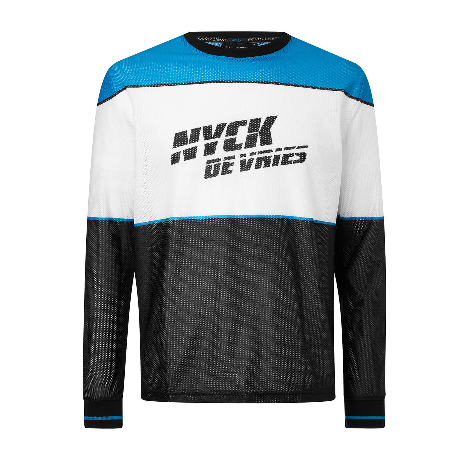 

Unisex Nyck De Vries Long Sleeve Driver T-Shirt - XL, Blue