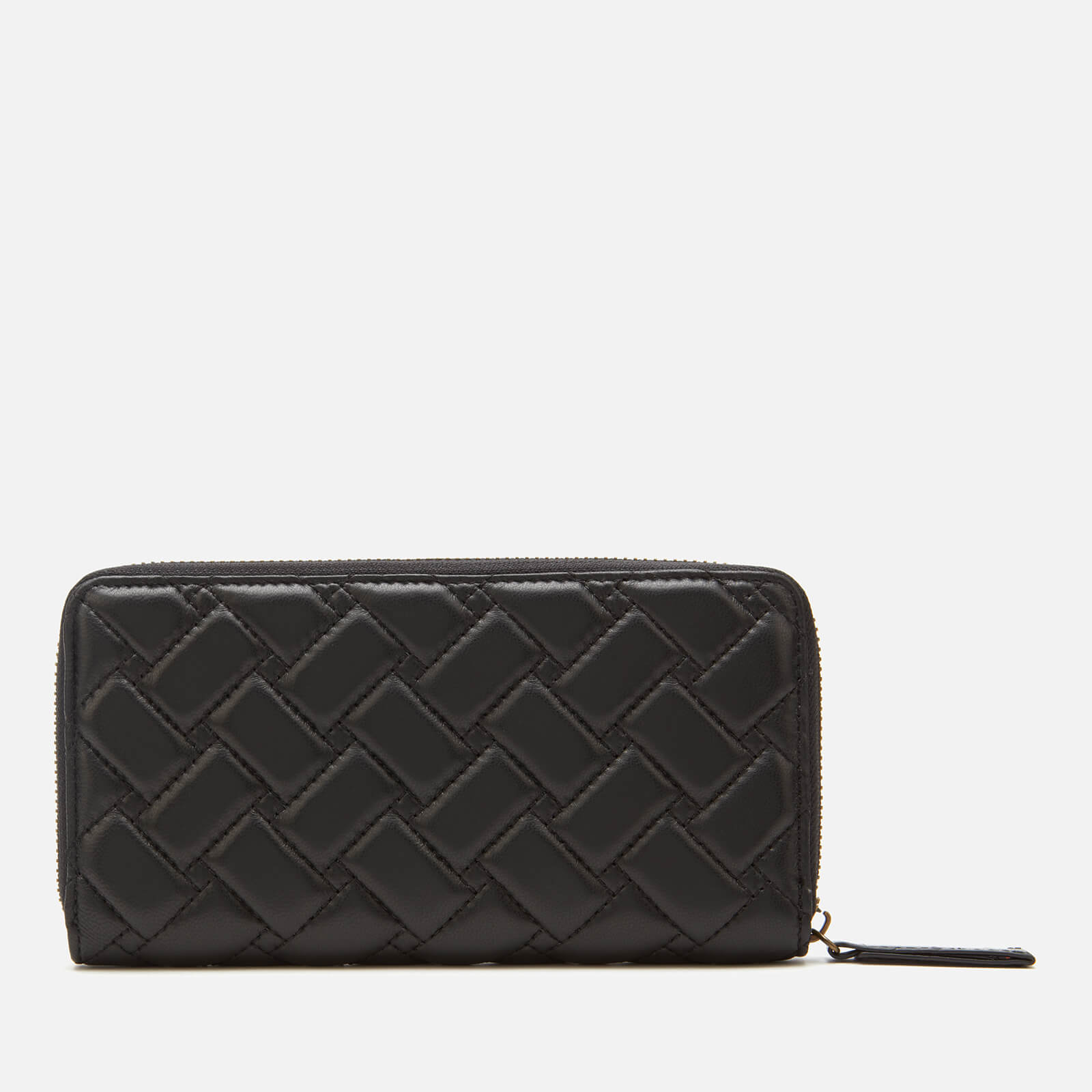 Kurt Geiger Kensington leather quilted zip around purse