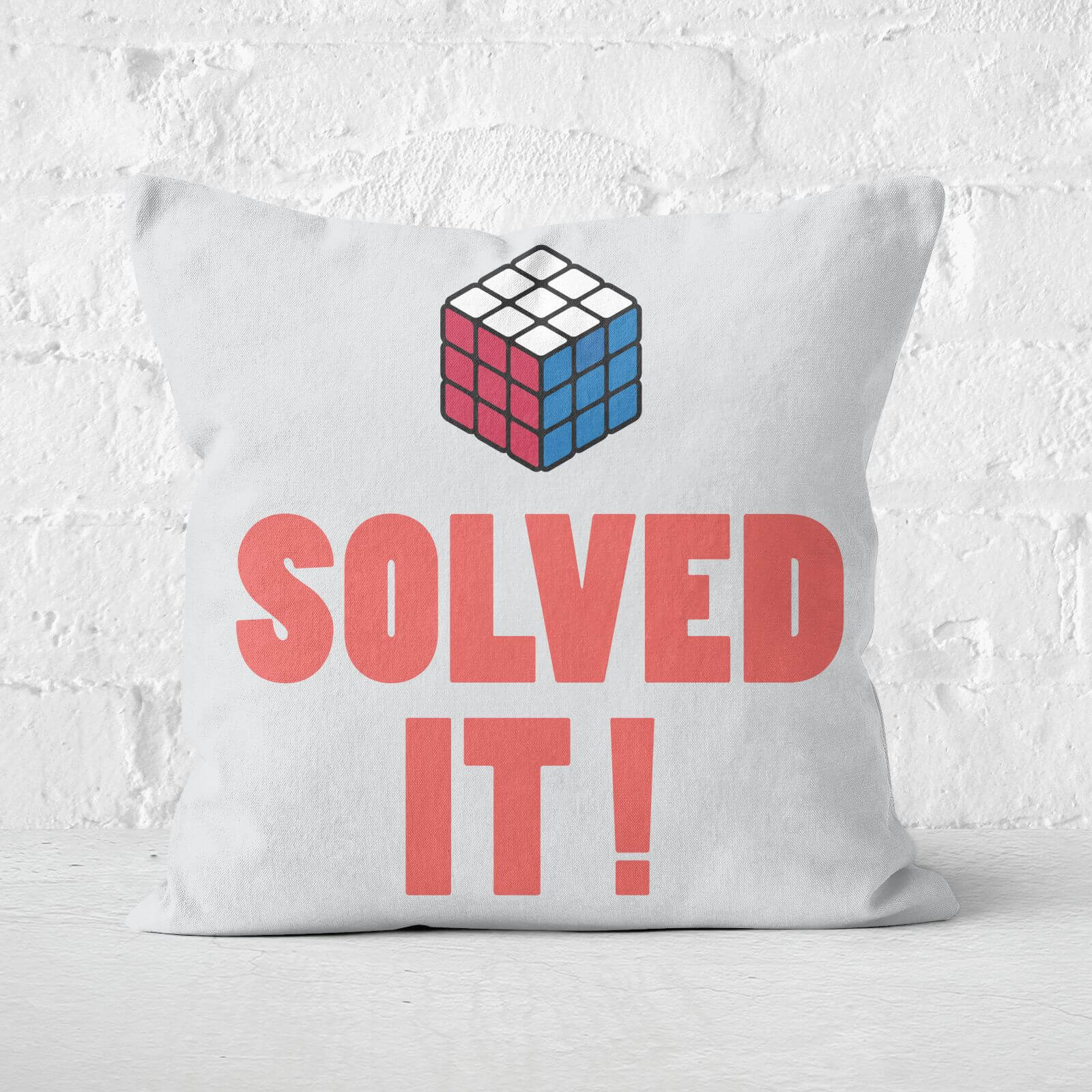 Solved It! Messed Up! Square Cushion - 50x50cm - Soft Touch