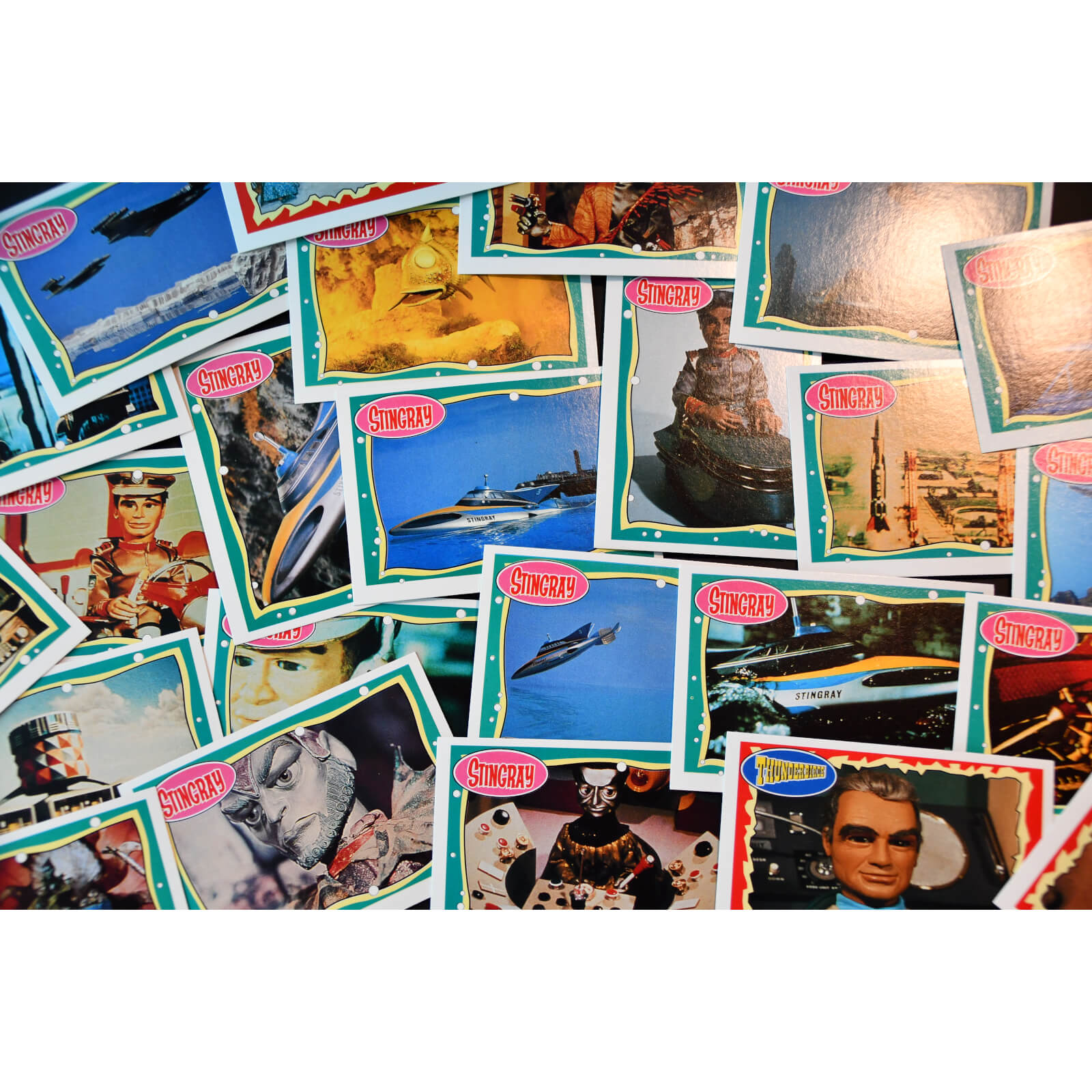 Image of Thunderbirds, Stingray, Captain Scarlet Vintage Topps Trading Card (1993) - Complete Set of 66
