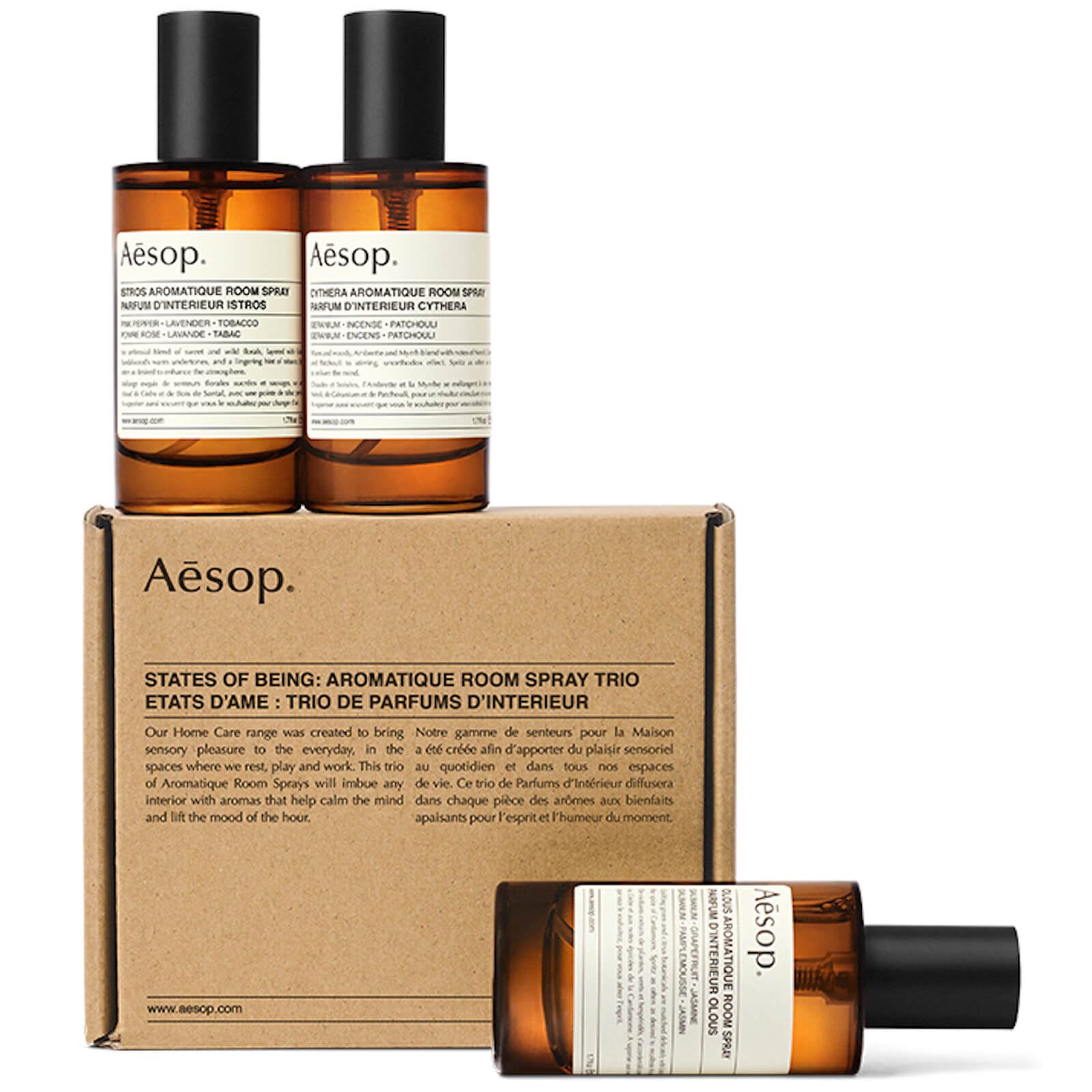 Image of Aesop State of Being Aromatique Room Spray Trio
